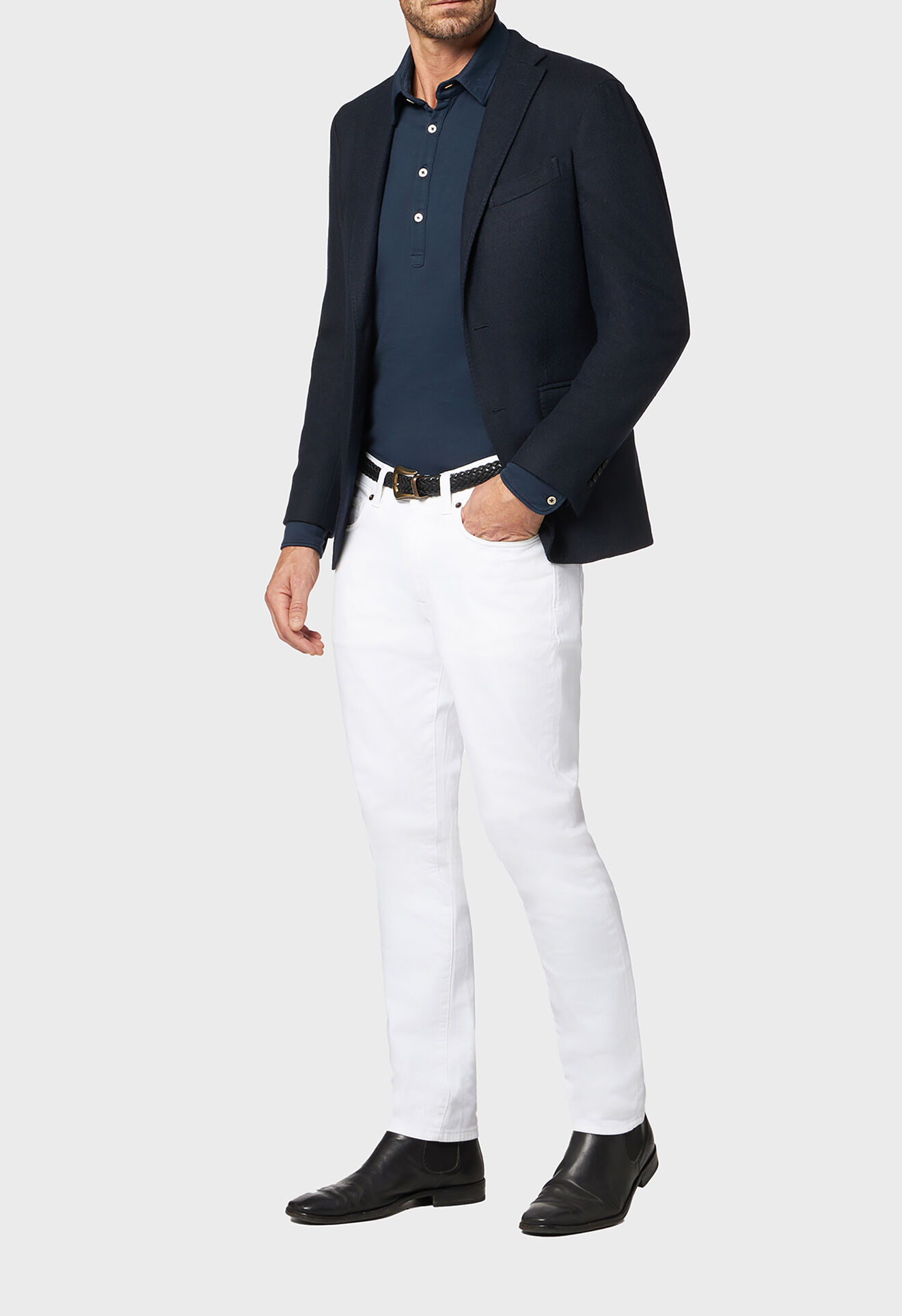 Boglioli Wool K-Jacket Blue N1202JFB340100150R0793