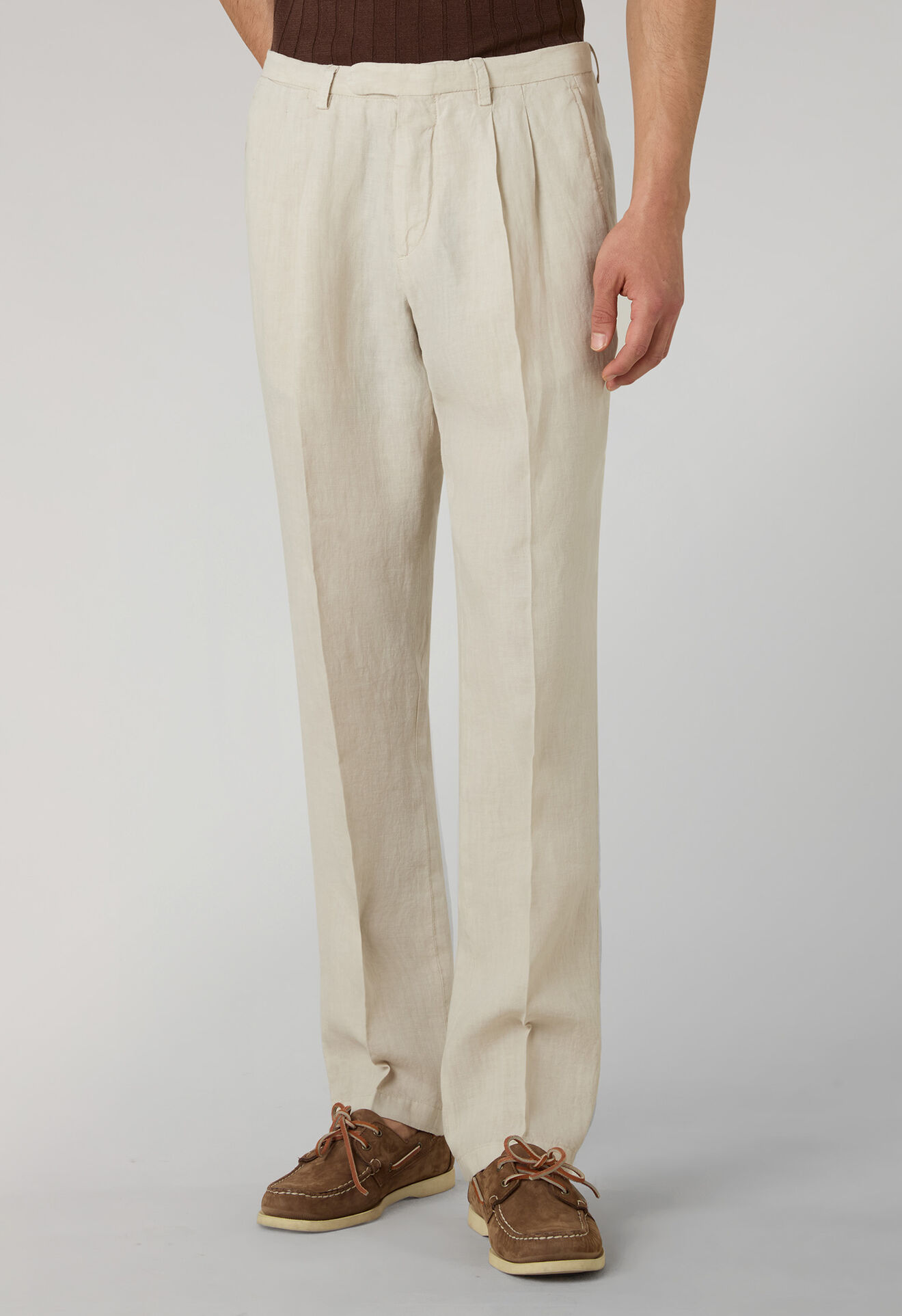 Boglioli Garment Dyed Linen Napoli Trousers Linen 89952QSB5752001080215