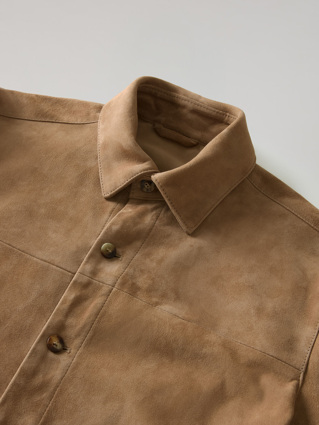 Boglioli Suede Overshirt Camel OCP508SB5901001800340