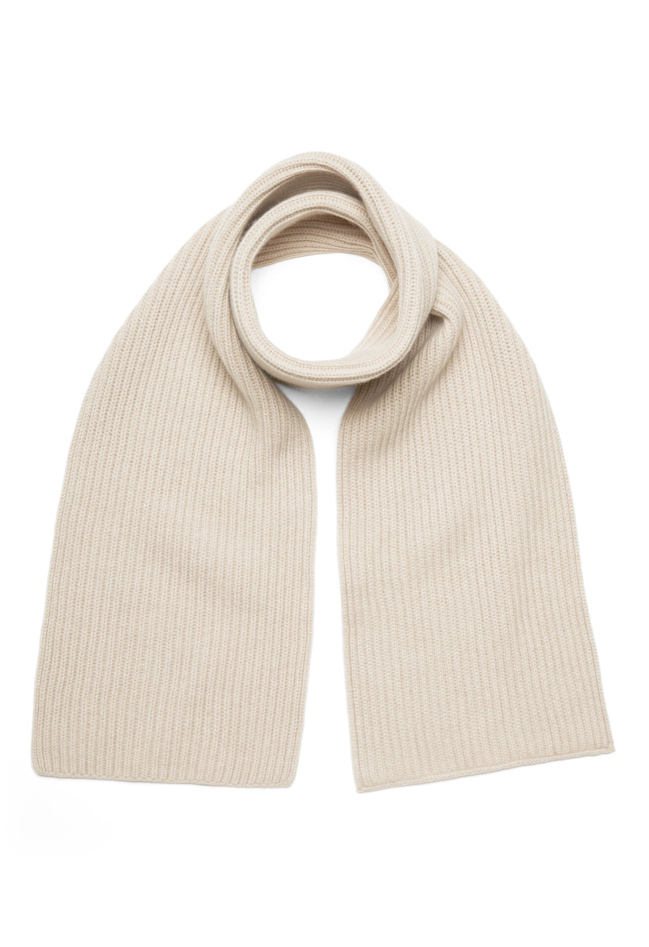 Boglioli Pure cashmere knit scarf Beige 20259FB2907001080210