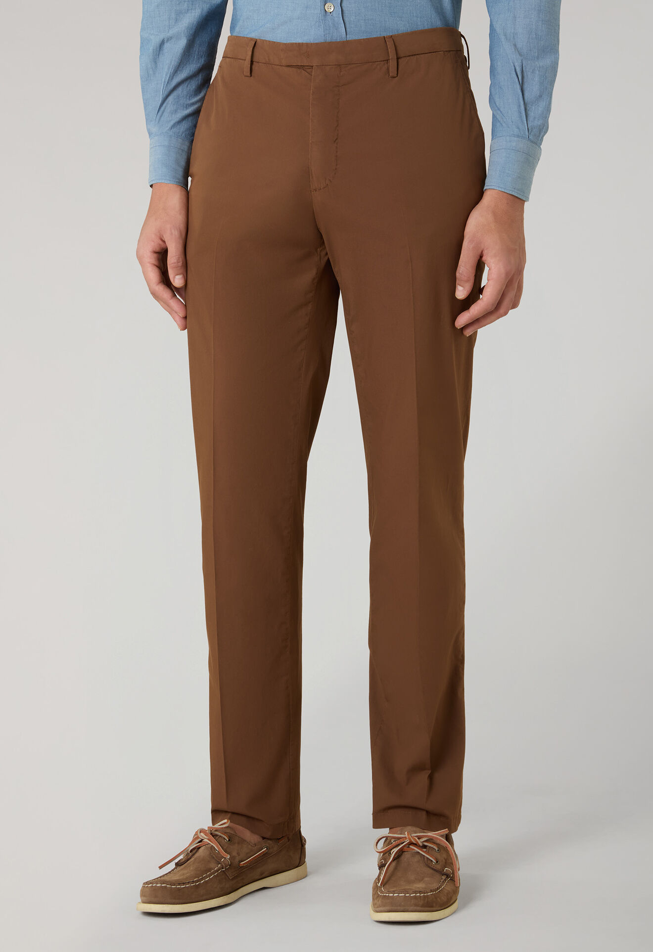 Boglioli Garment Dyed Popeline Papier K-Suit Brown N13C2QSB6418001506R0442