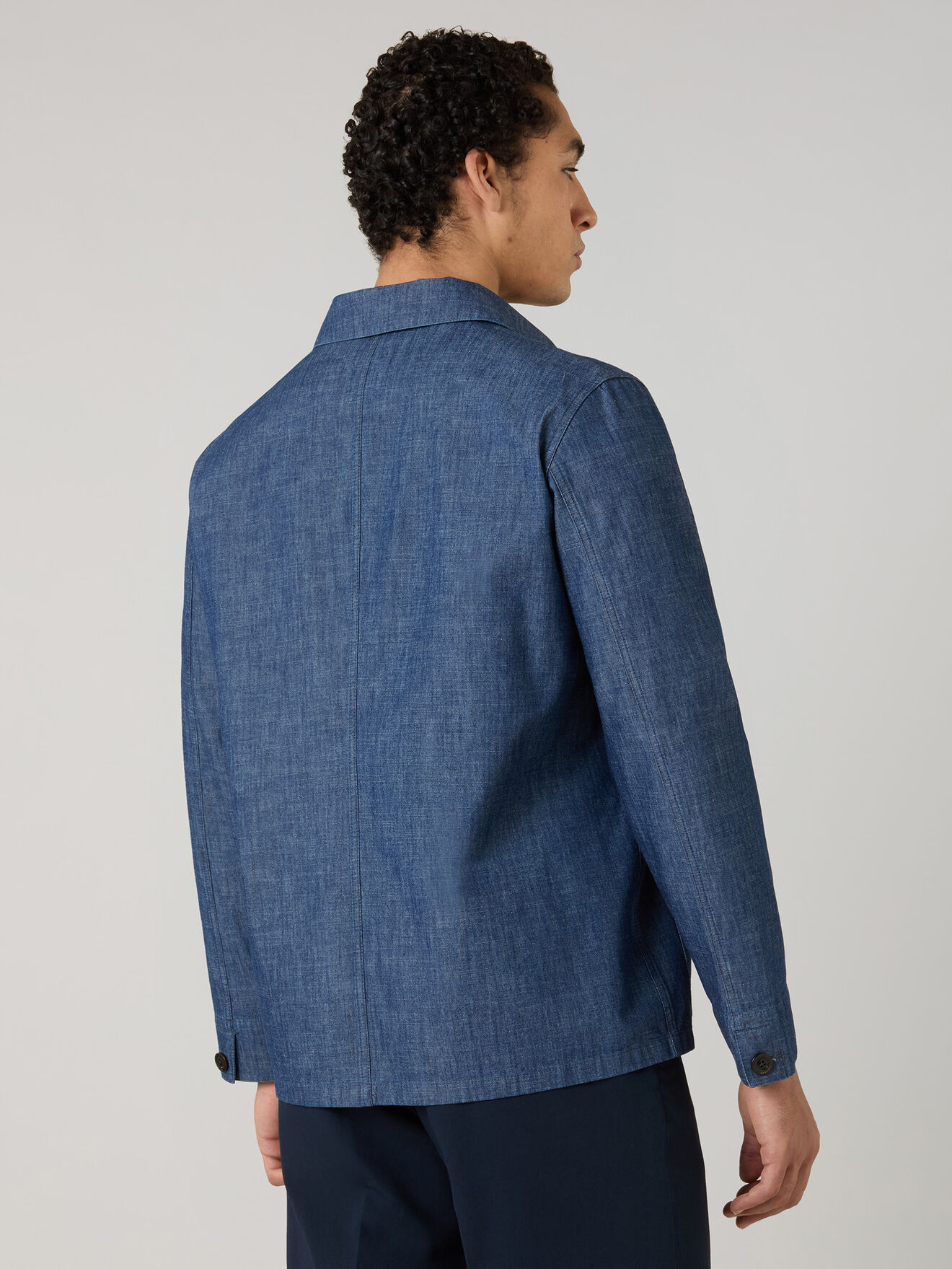 Boglioli Indaco Denim Workwear Jacket Blue Denim 63800EWSB6016001090770