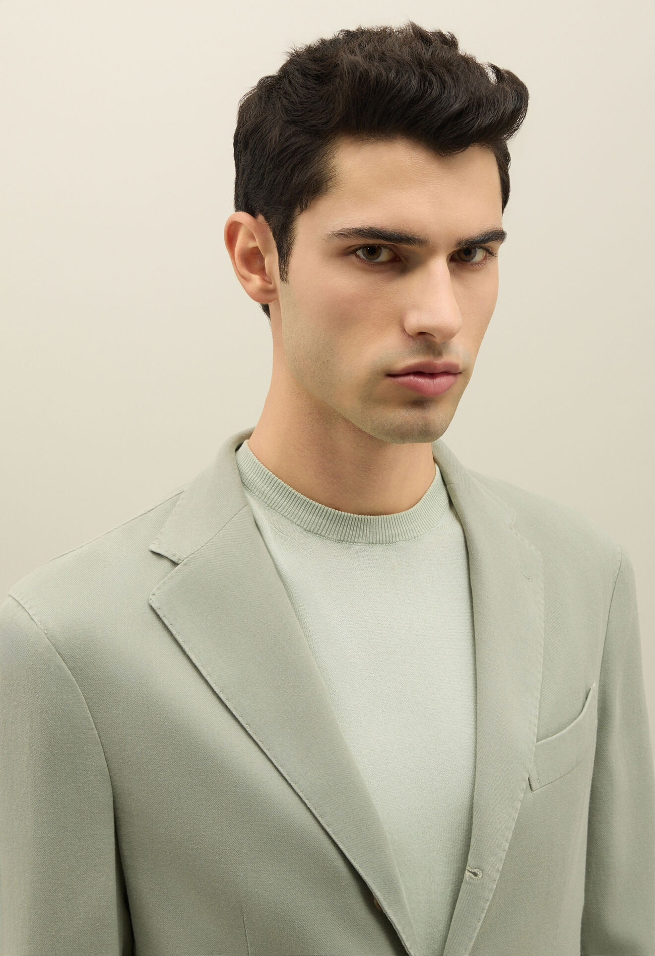 Boglioli Blended soft Cotton Dover Jacket Mint Green X2902QSB440700123R0520