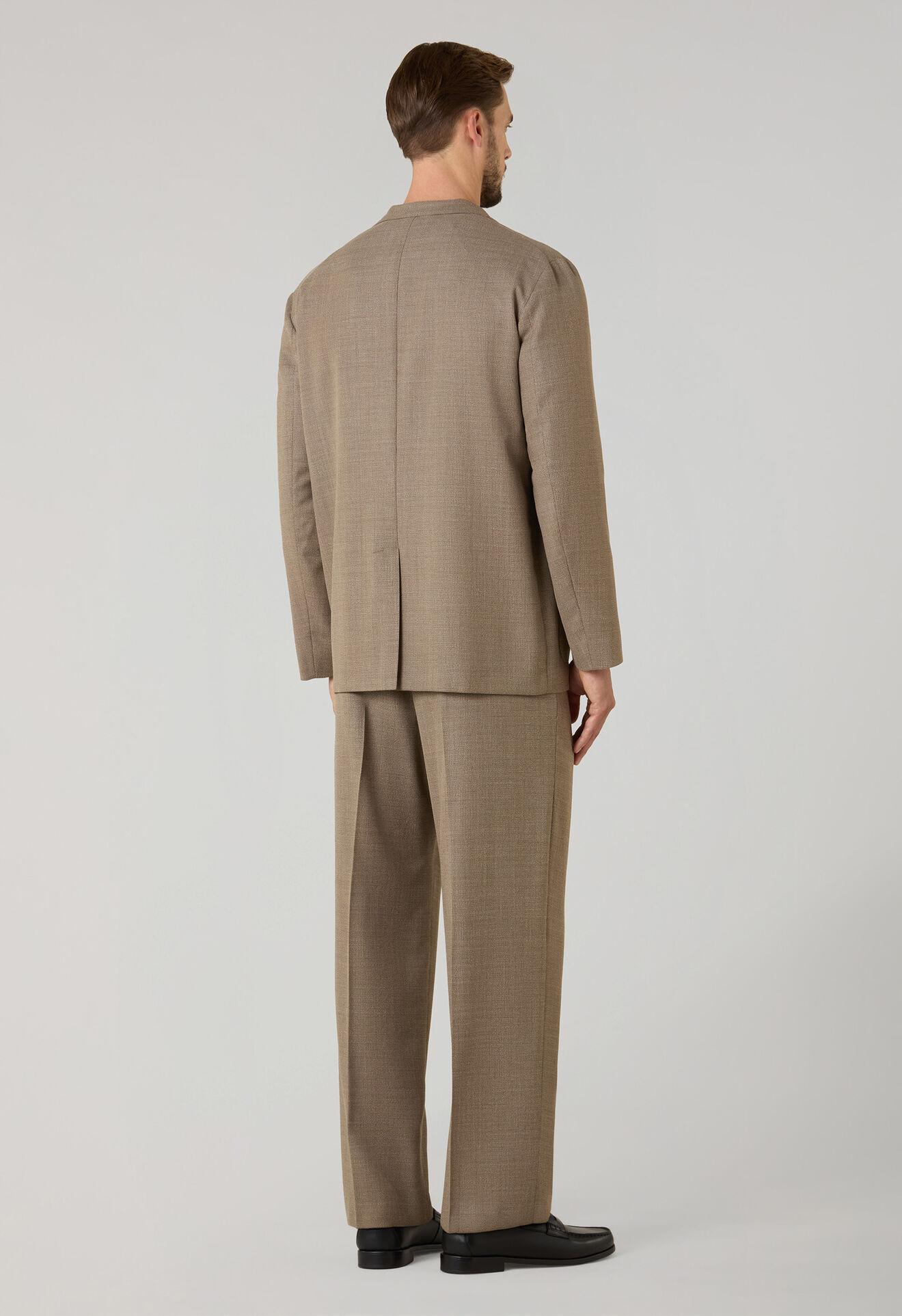 Boglioli Light Wool honeycomb Fluid Suits Light Brown 637B1ESA0534001096R0460