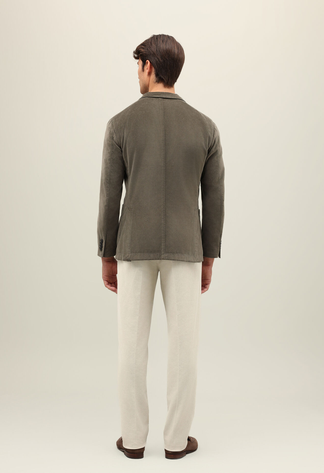 Boglioli Garment Dyed Velvet K-Jacket Brown N2902QFB440700150R0448