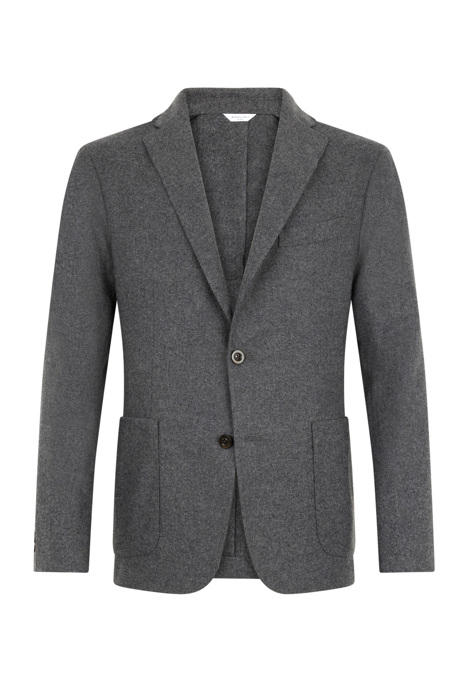 BOGLIOLI K.jacket ボリオリ　k.ジャケット　グレー　46 Flannel K-Jacket in Grey: Luxury Italian Jackets for Men | Boglioli®