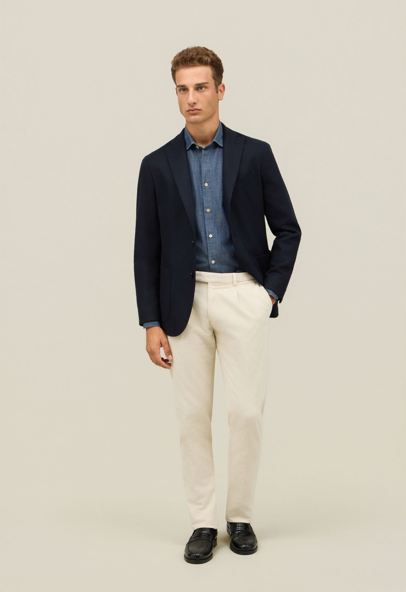 Boglioli Flannel K-Jacket Blue N2902EFB510800150R0790