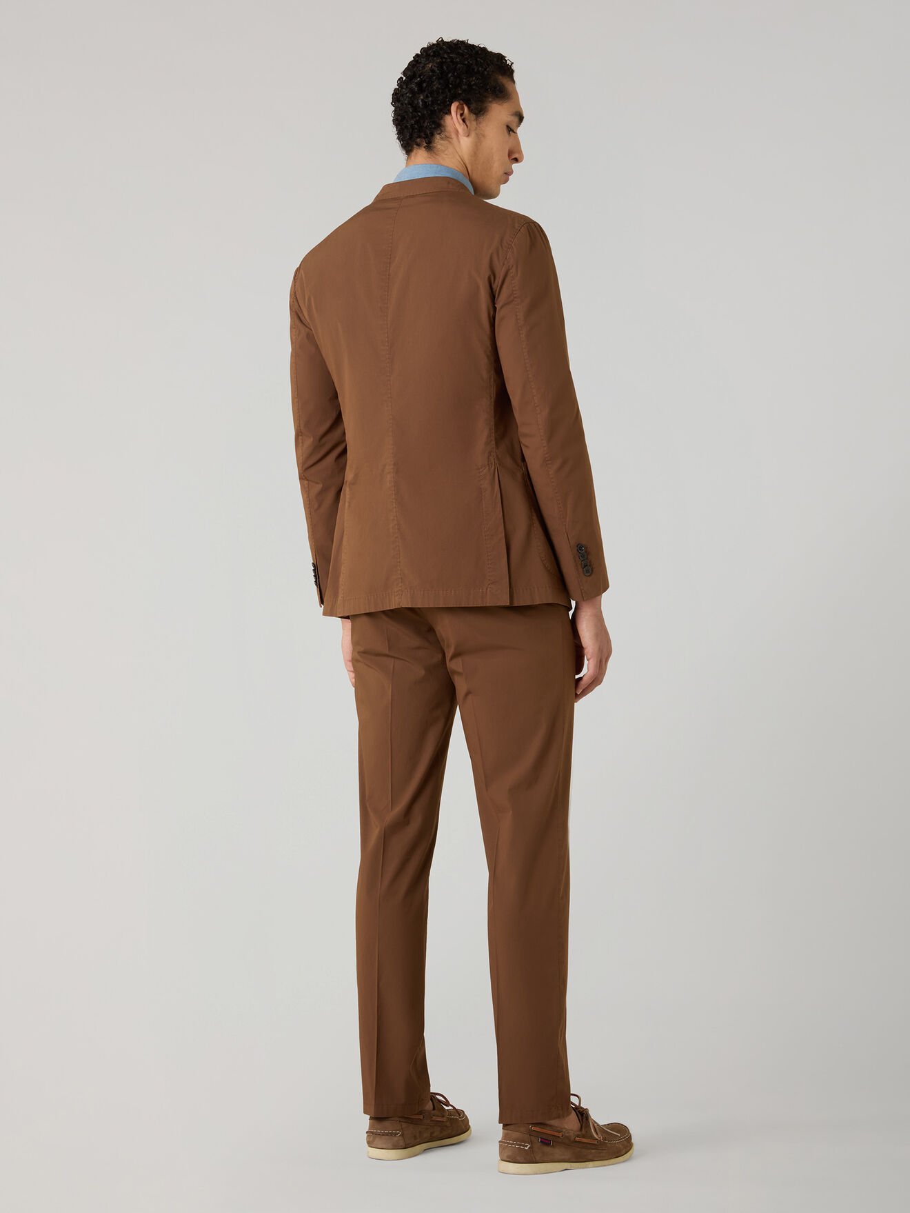 Boglioli Garment Dyed Popeline Papier K-Suit Brown N13C2QSB6418001506R0442