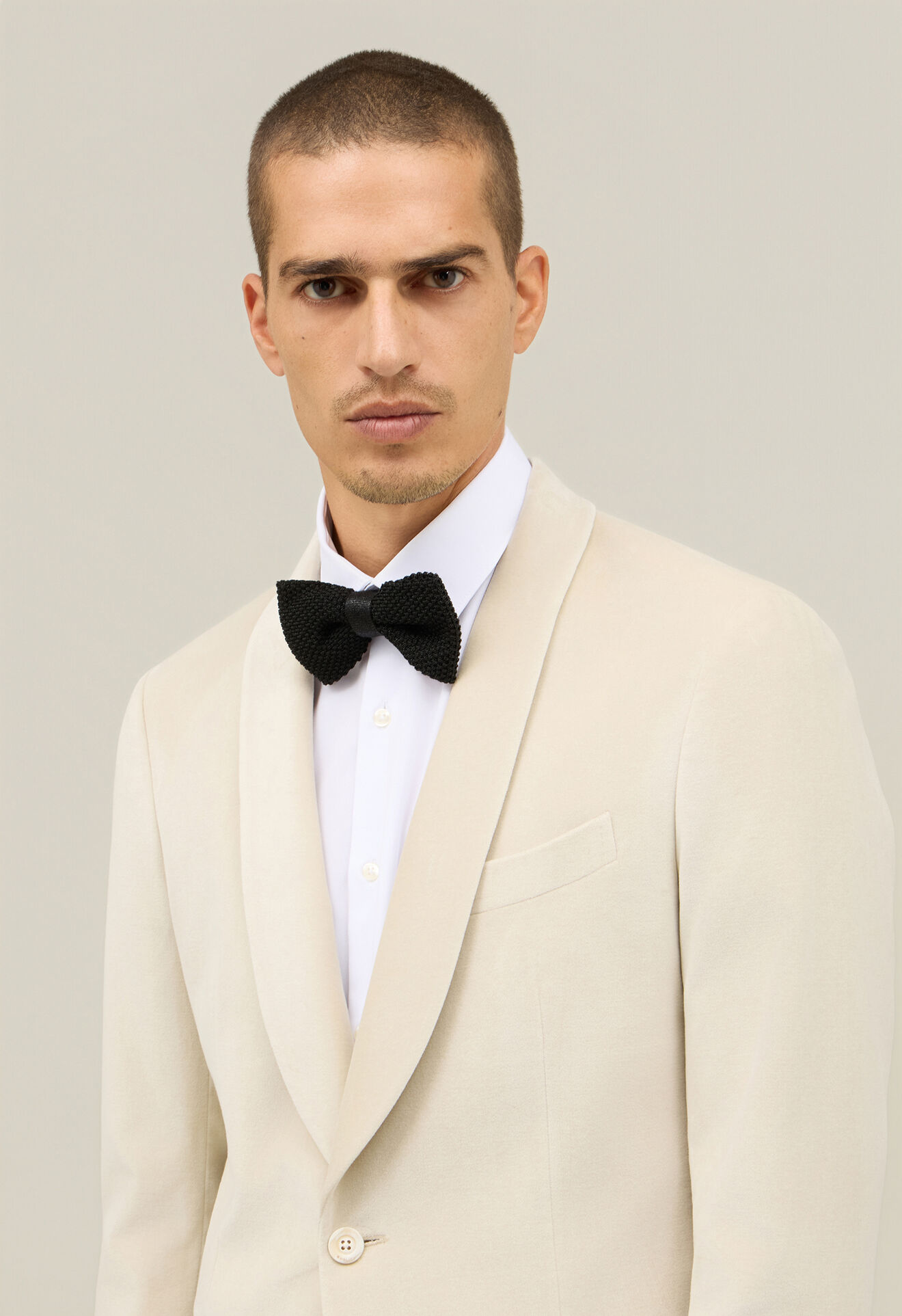 Boglioli Plain Velvet Milano Dinner Jacket Beige Y2702AFA003300176R0160