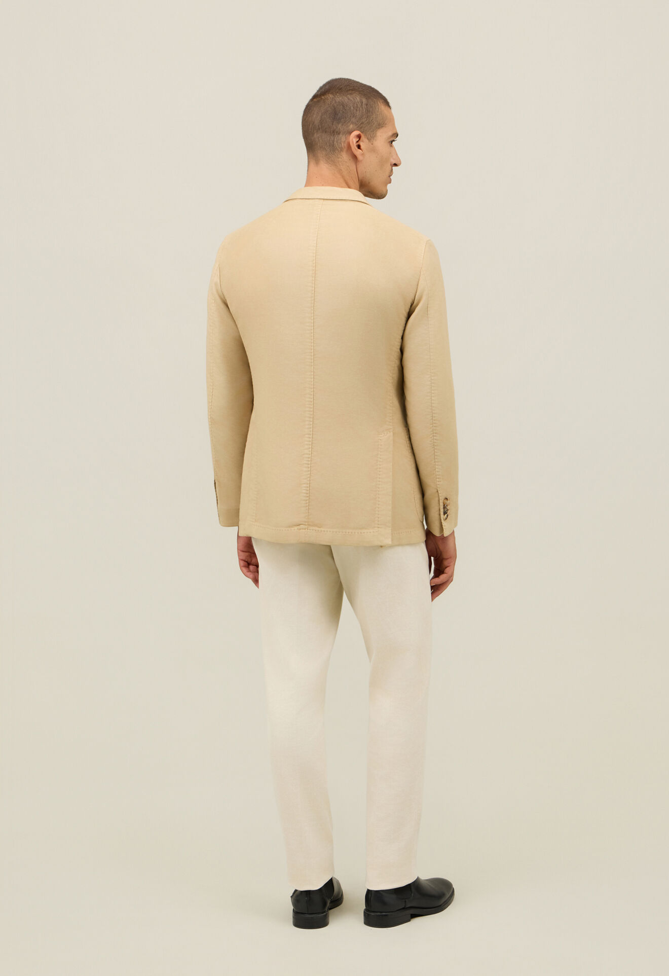 Boglioli Garment Dyed Moleskin K-Jacket Beige N1302QFB540800150R0244