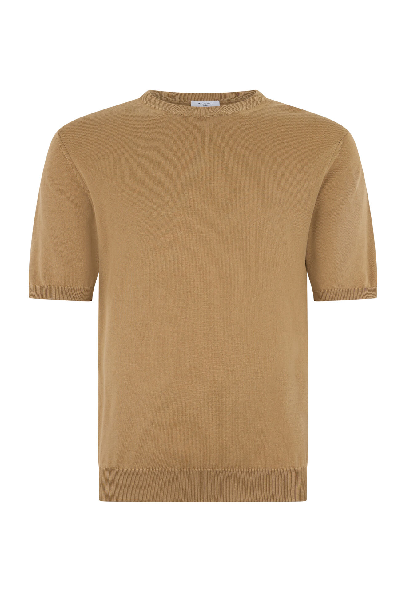 Boglioli Garment Dyed Cotton T-Shirt Beige 91555TSA0803001080315