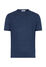 Boglioli Stückgefärbtes T-Shirt aus Leinen Blau 91557SB4814001080793