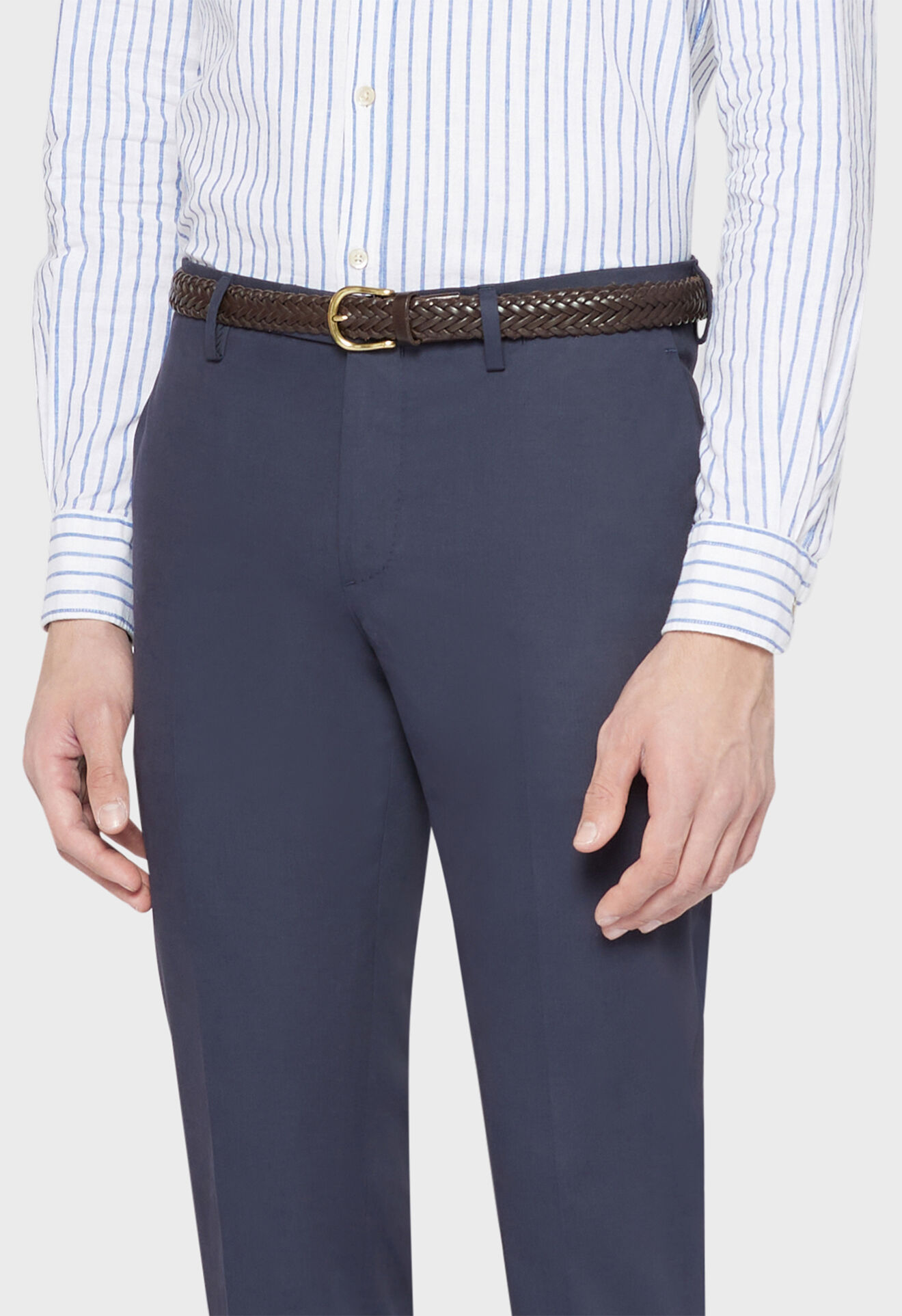 Boglioli Anzug Milano aus Baumwoll-Kaschmir-Gabardine in Dunkelblau Dunkelblau Y12C2BSB3105001766R0780