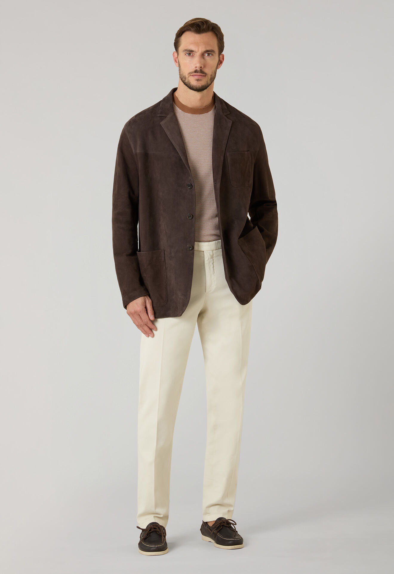 Boglioli Suede Blazer Brown OCP510SB5901001800480