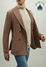 Boglioli Zweireihige Jacke aus Jersey-Wollmischgewebe Beige OG0167BSC018001080280