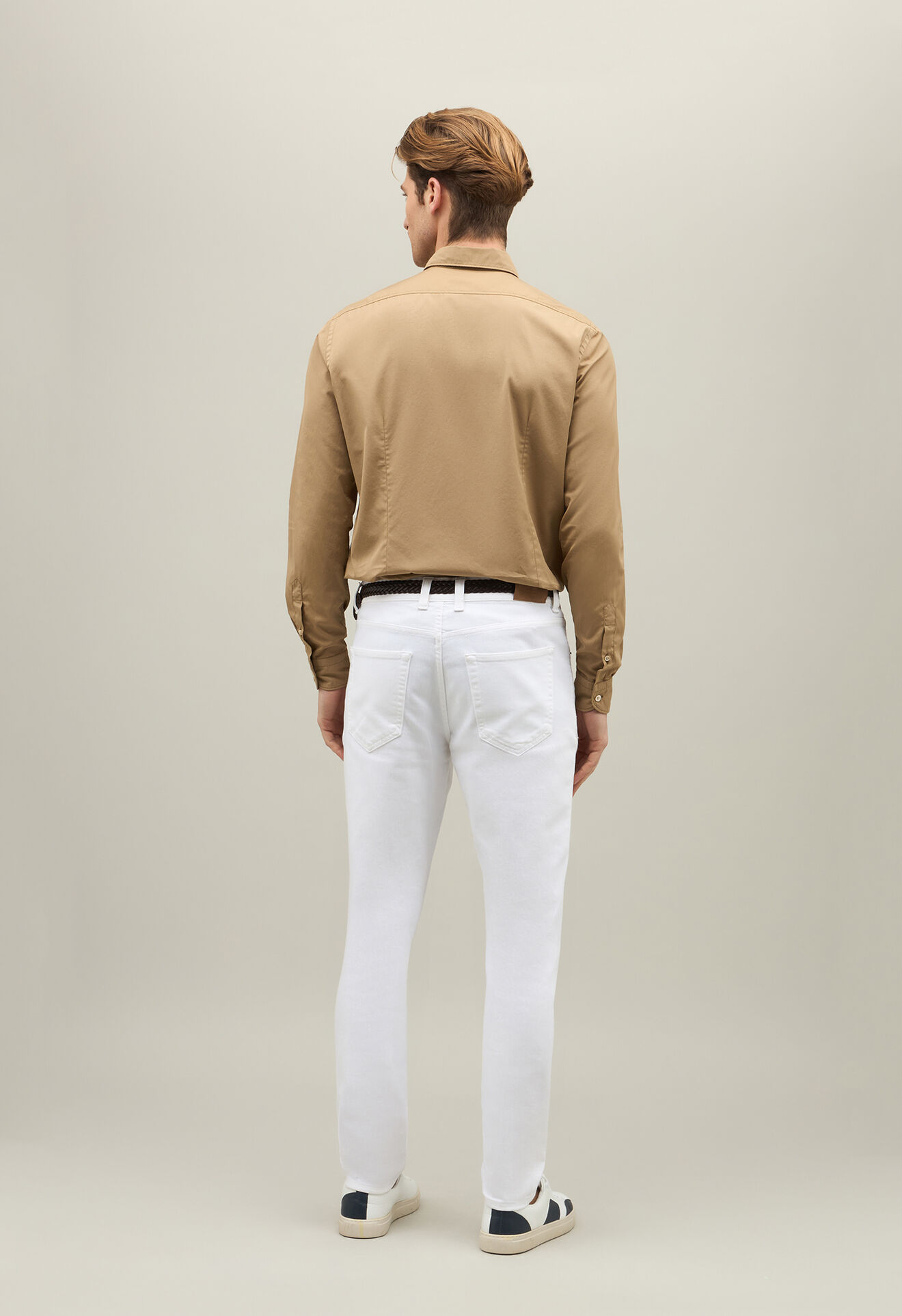 Boglioli Garment-dyed poplin Shirt LightBrown 589TSB4857001080331