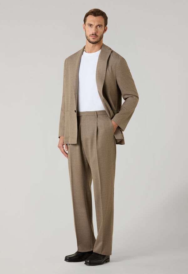 Boglioli Light Wool honeycomb Fluid Suits Light Brown 637B1ESA0534001096R0460