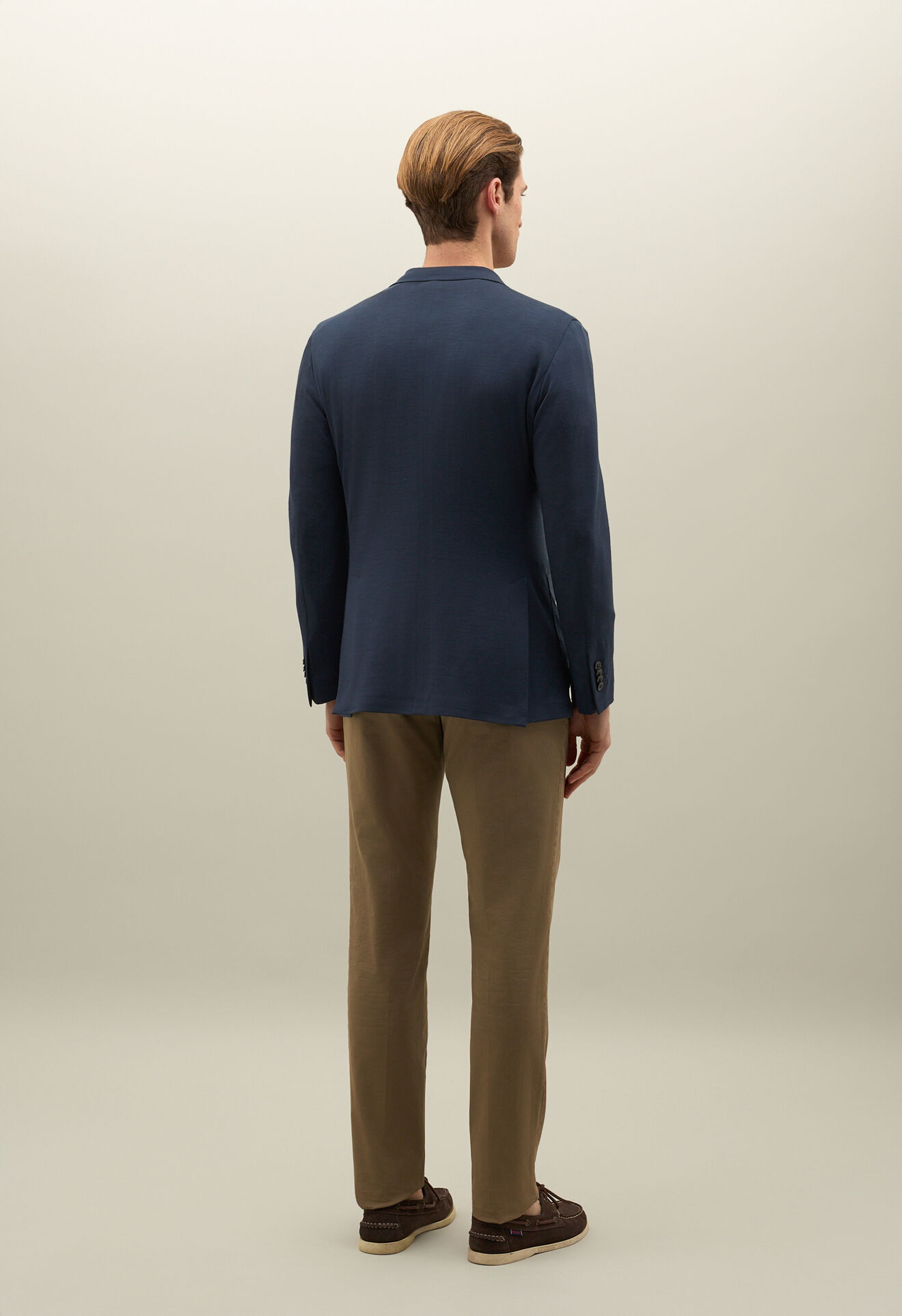 Boglioli K-Jacket aus leichtem Wolljersey Blau N1302ESB470100150R0780