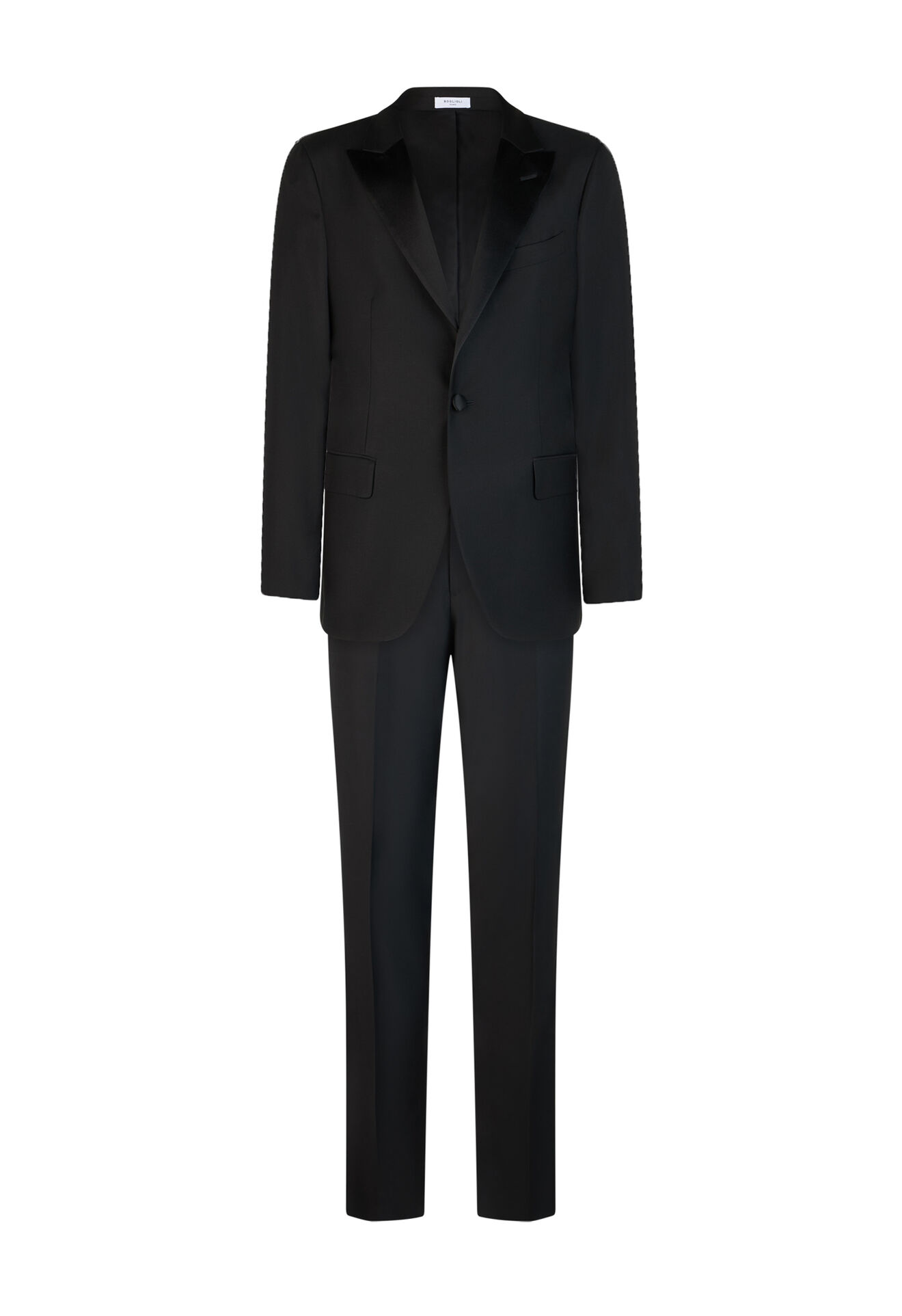 Boglioli Wool Satin Milano Tuxedo Black Y79T2ASA0001001766R0990
