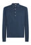 Boglioli Langarm-Poloshirt aus Kaschmir und Baumwolle Blau 91408FA0728001080793