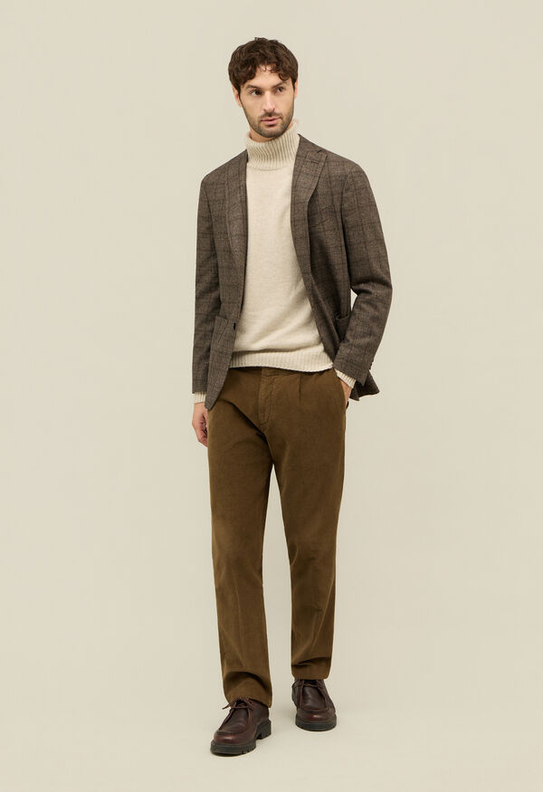 Boglioli Prince of Wales blend K-Jacket Brown N1302EFB501900150R0470