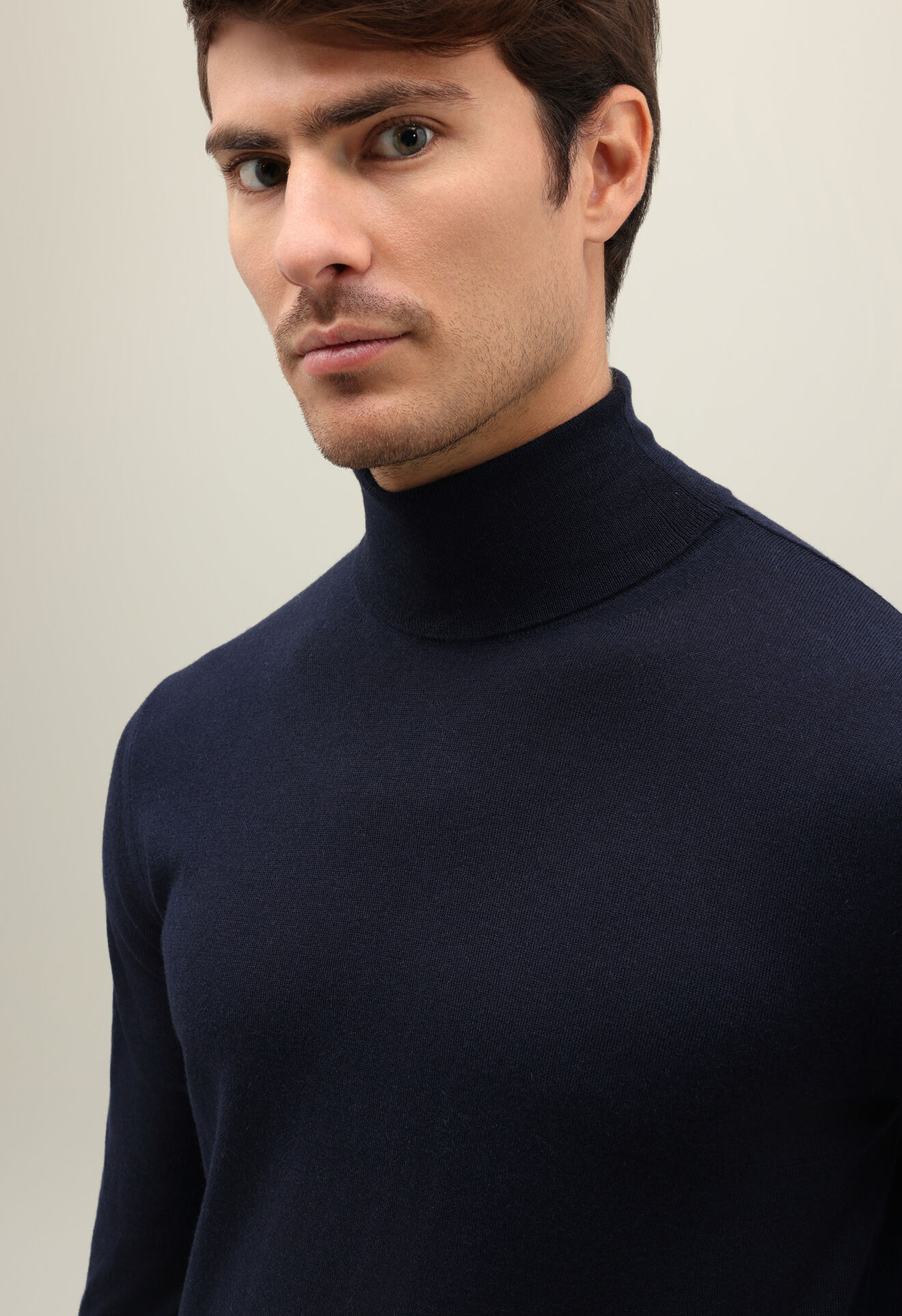 Boglioli Cashmere Turtleneck Blue 91420FB2816001080790