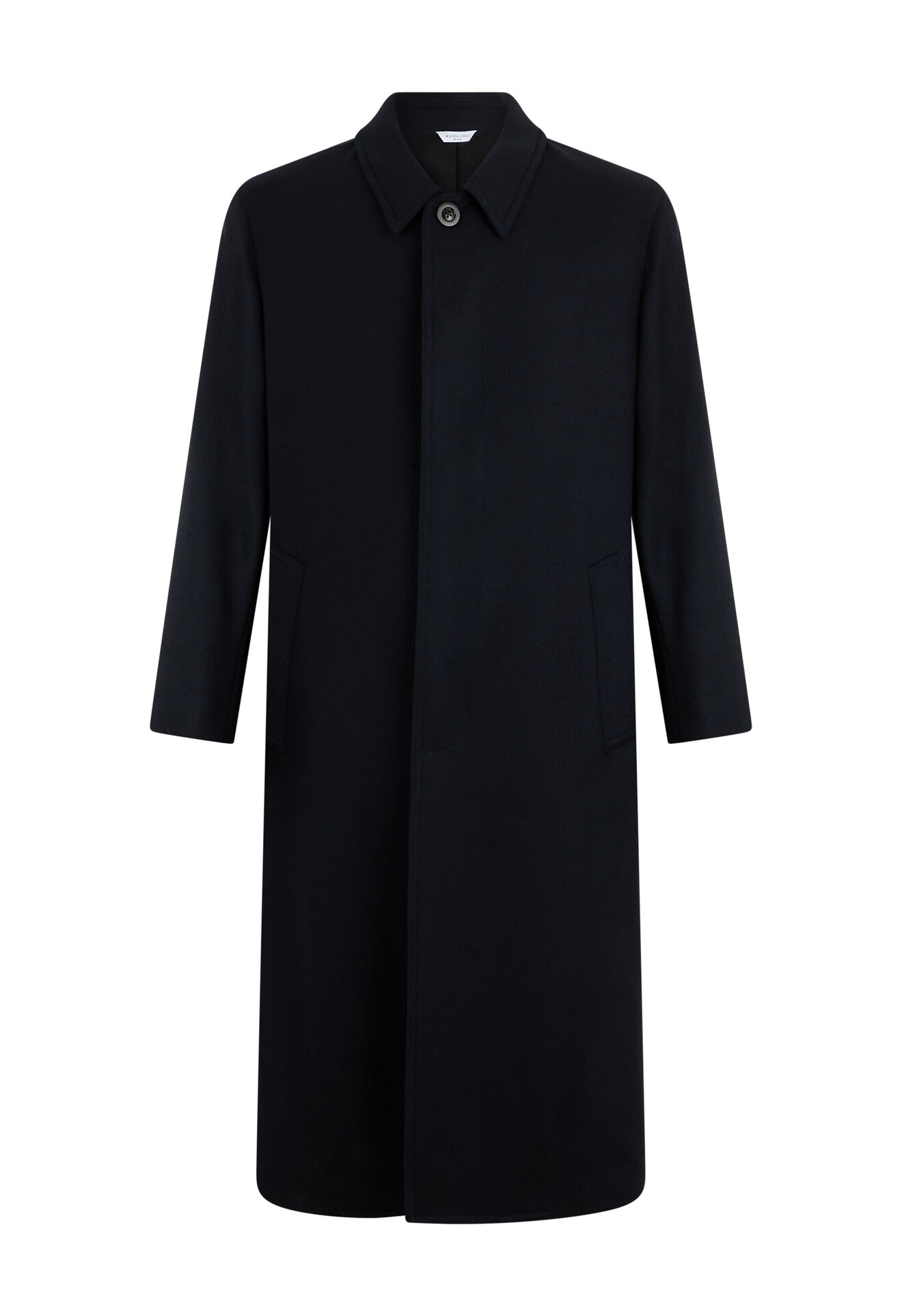 Boglioli Wool Felt Loden Coat Blue OC0229FB4710001800790