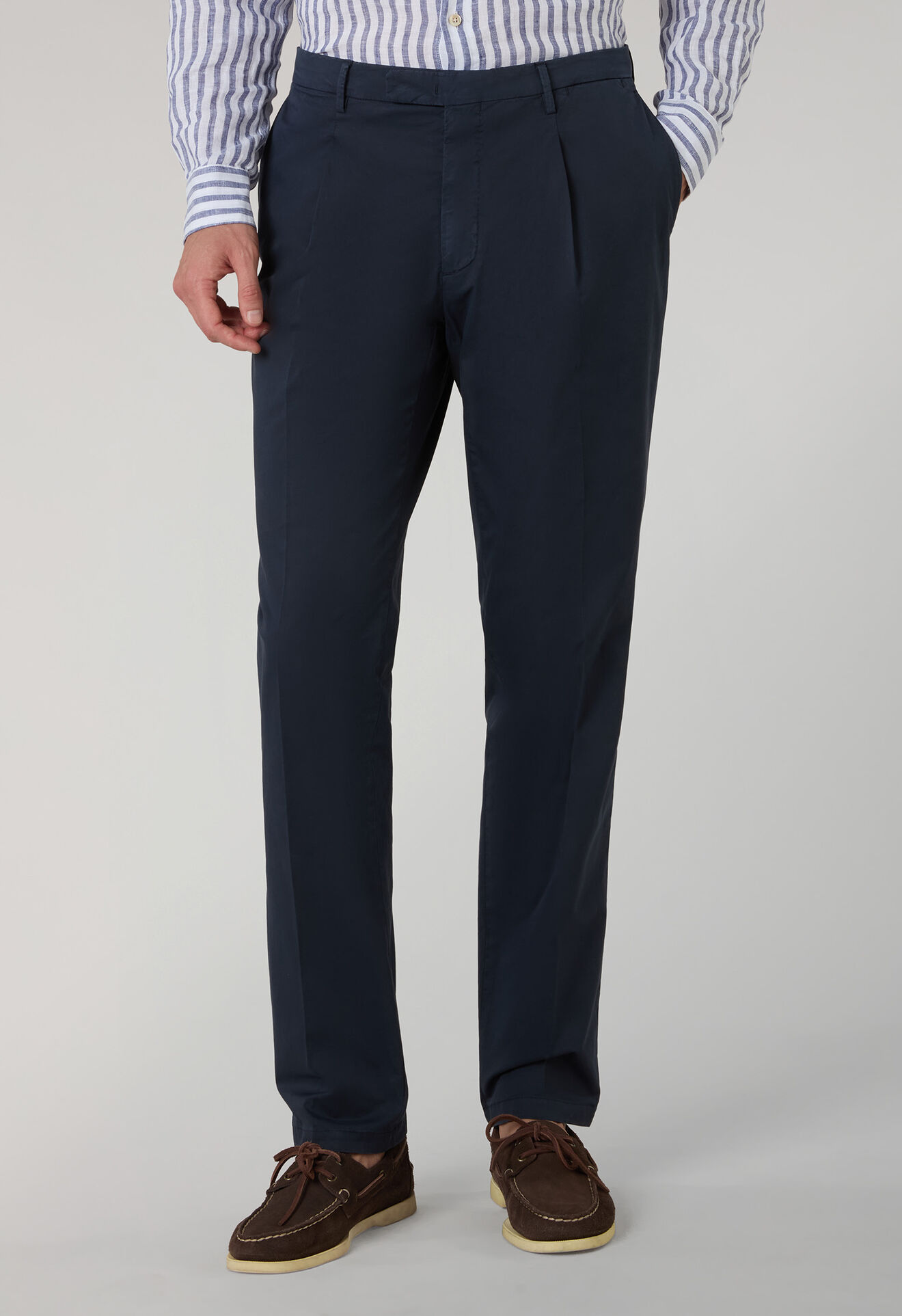 Boglioli Garment Dyed Supima Cotton K-Suit Blue N13H2QSB5424001506R0784