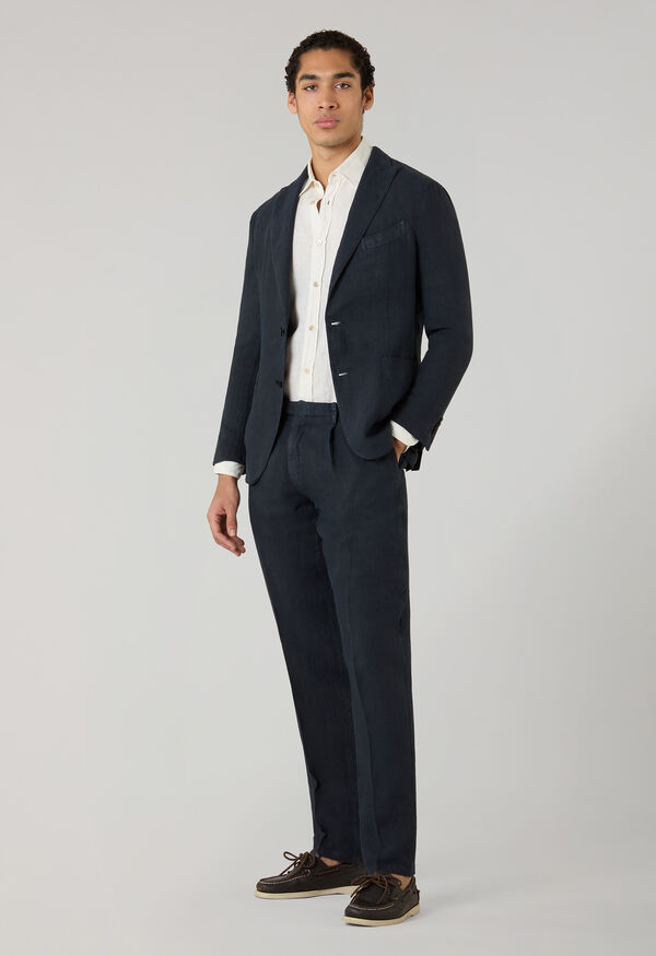 Boglioli Garment Dyed Linen K-Suit Blue N63H2QSA0426001506R0784