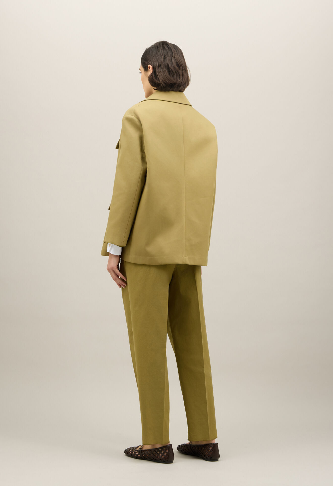 Boglioli Double Cotton drill Sahara Overjacket Green ZH0133SB5937002140540