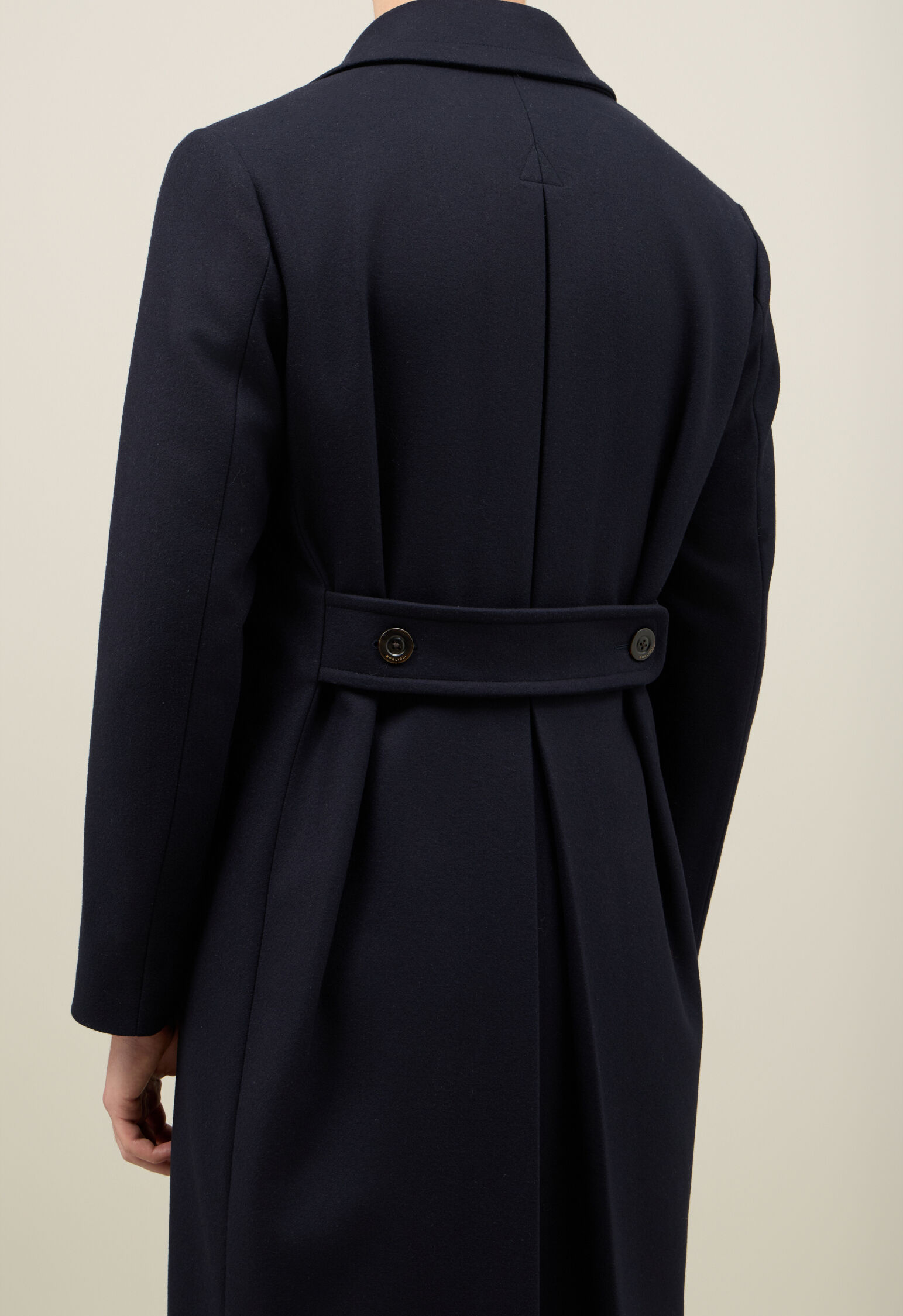 Wool Felt tailor Coat in Blue: Luxury Italian Coat for Men | Boglioli®