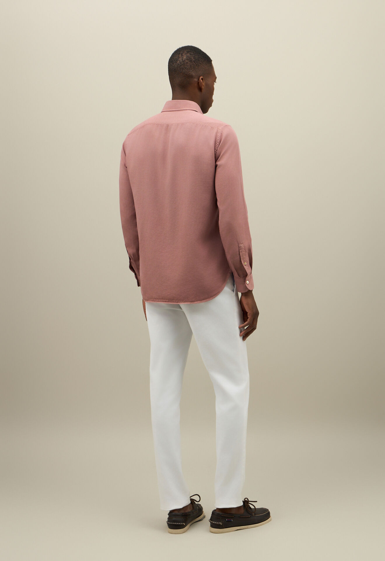 Boglioli Garment Dyed Tencel Shirt Pink 615TSB5858001080936