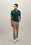 Boglioli Cotton Linen short sleeve Polo Green-Turquoise 91550SB4711001080547