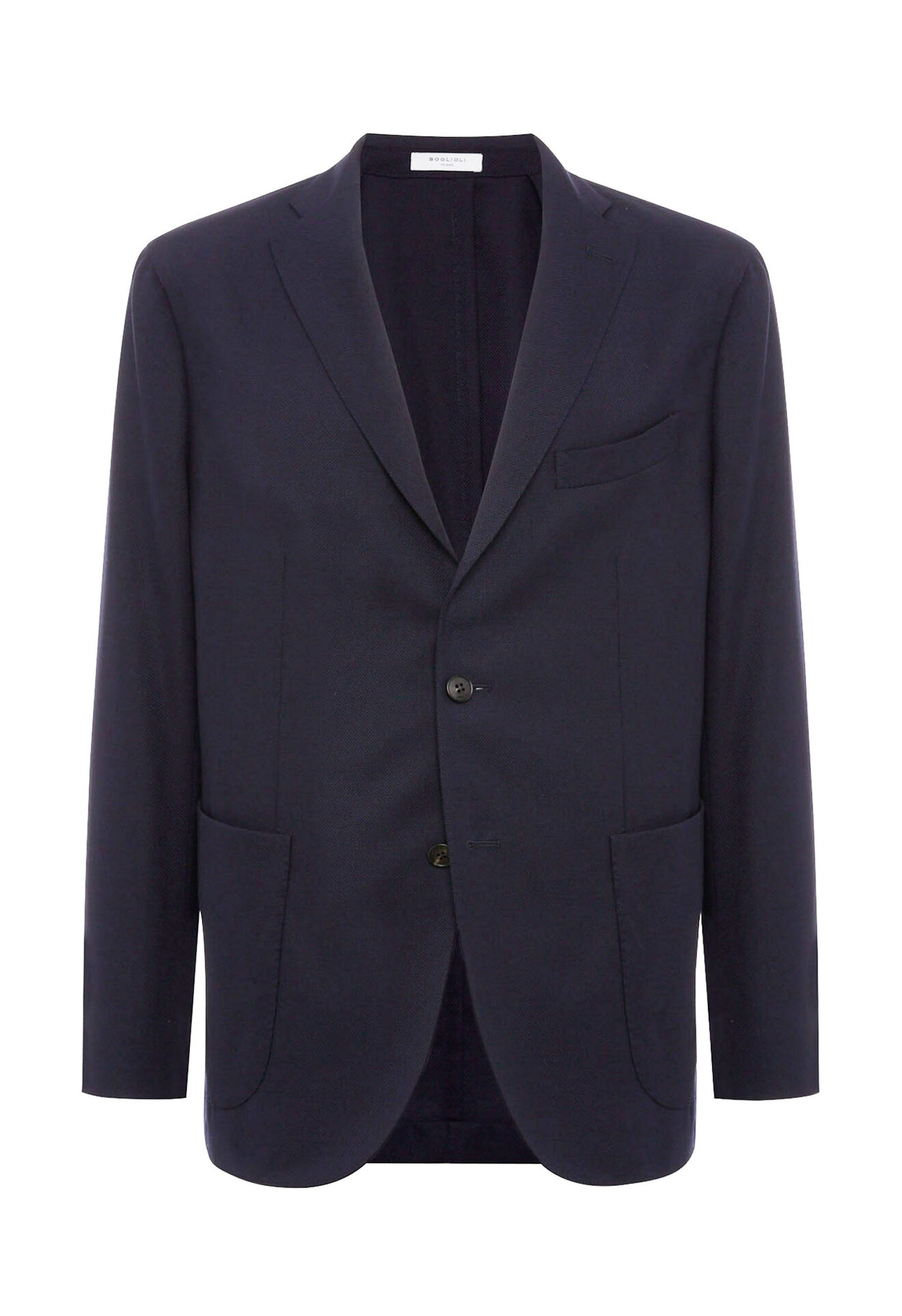 Boglioli Dark blue 100% wool K-Jacket Dark blue color N1302EBAS53400150R0780