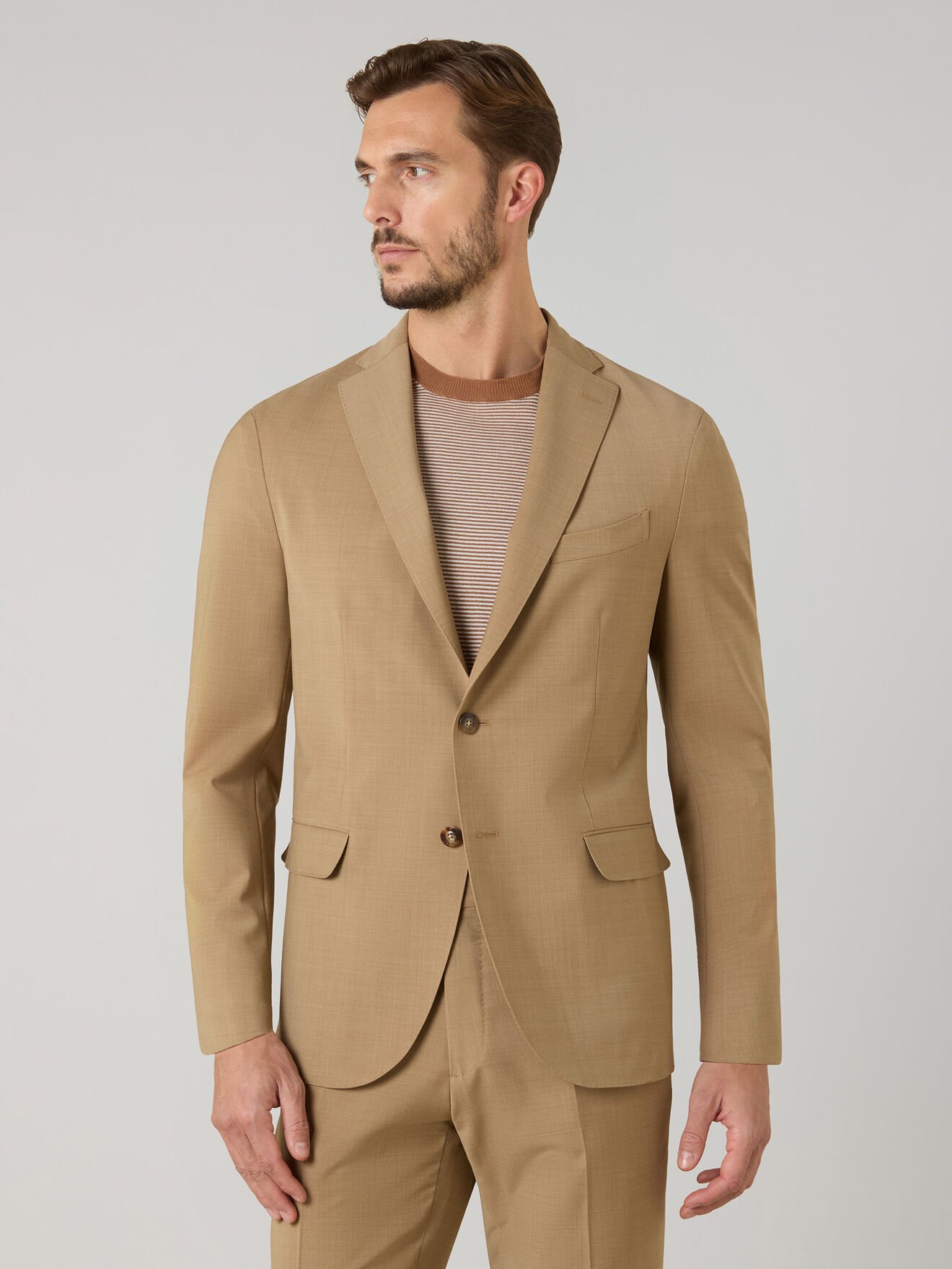 Boglioli Stretch Wool K-Suit Camel N12C2ESB5109001506R0300