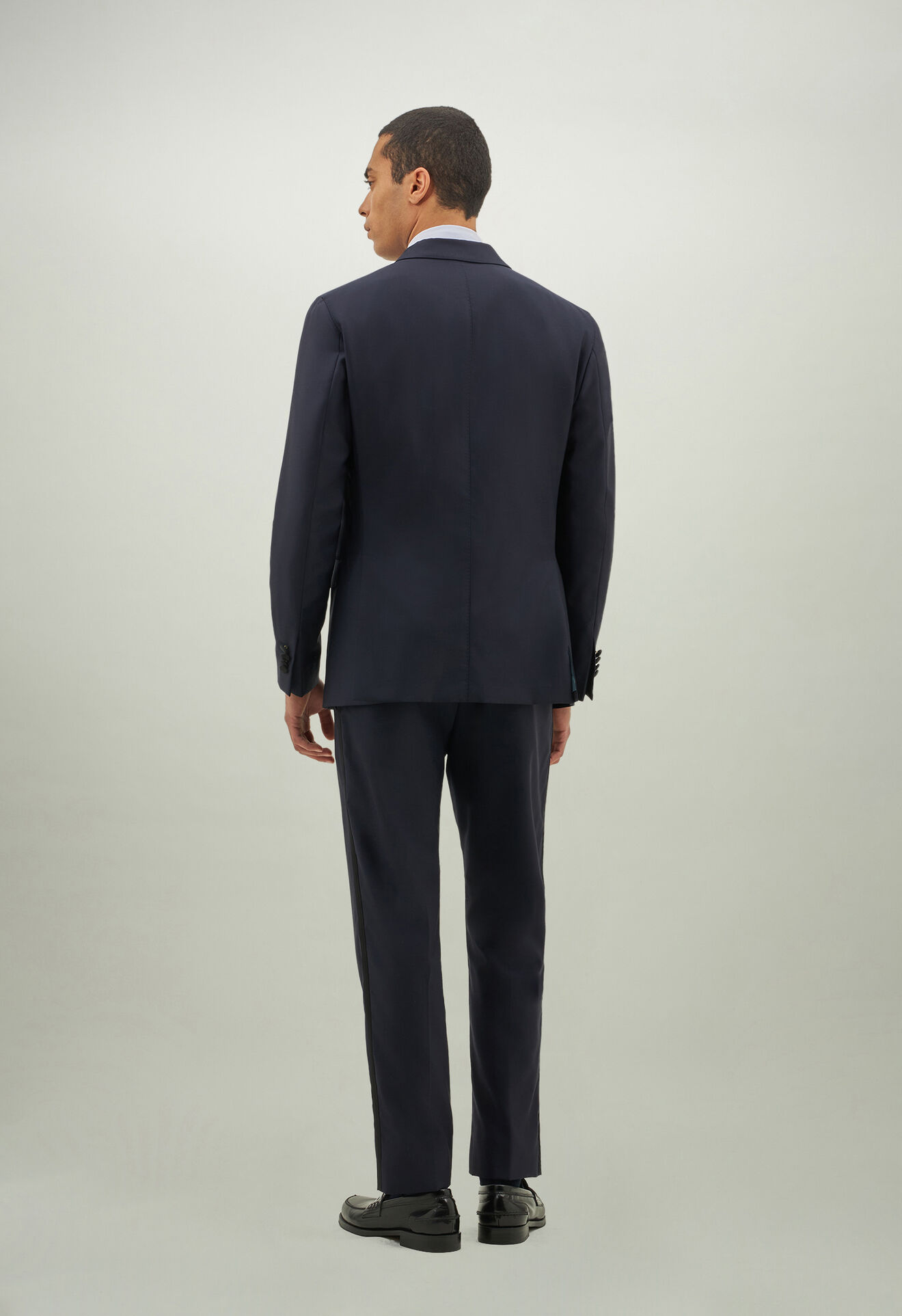 Boglioli Wool Satin Evening K-Jacket Blue N8202BSA000100150R0790