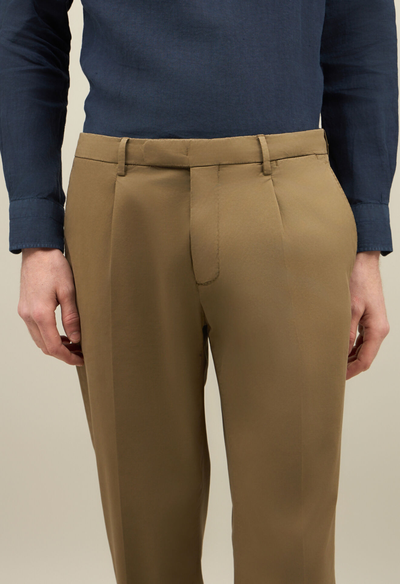 Boglioli St&uuml;ckgef&auml;rbter K-Suit aus Baumwolle Gr&uuml;n - Braun N13H2QSB5424001506R0564