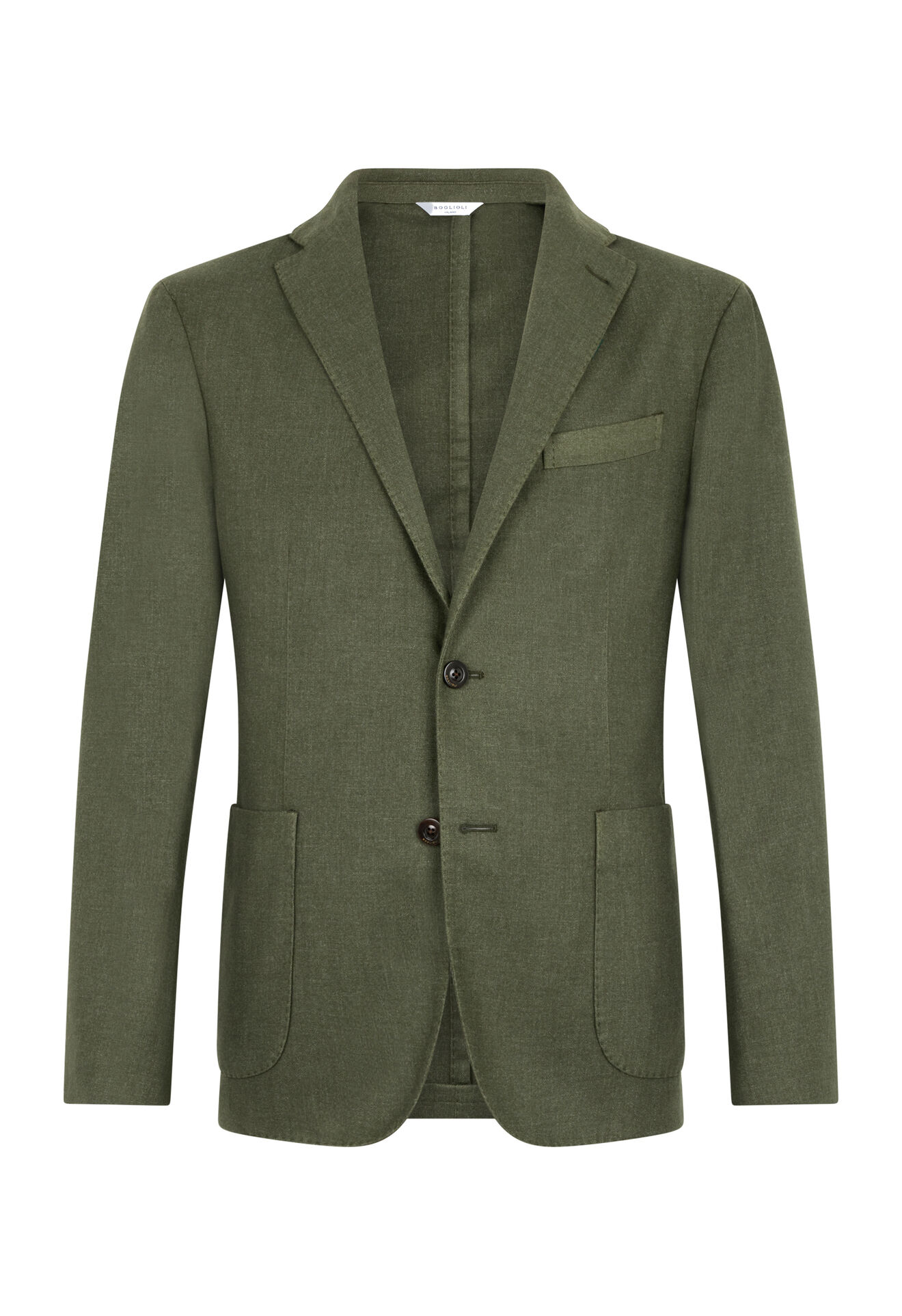 Boglioli Garment Dyed Wool K-Jacket Green N1302JFA041500150R0595