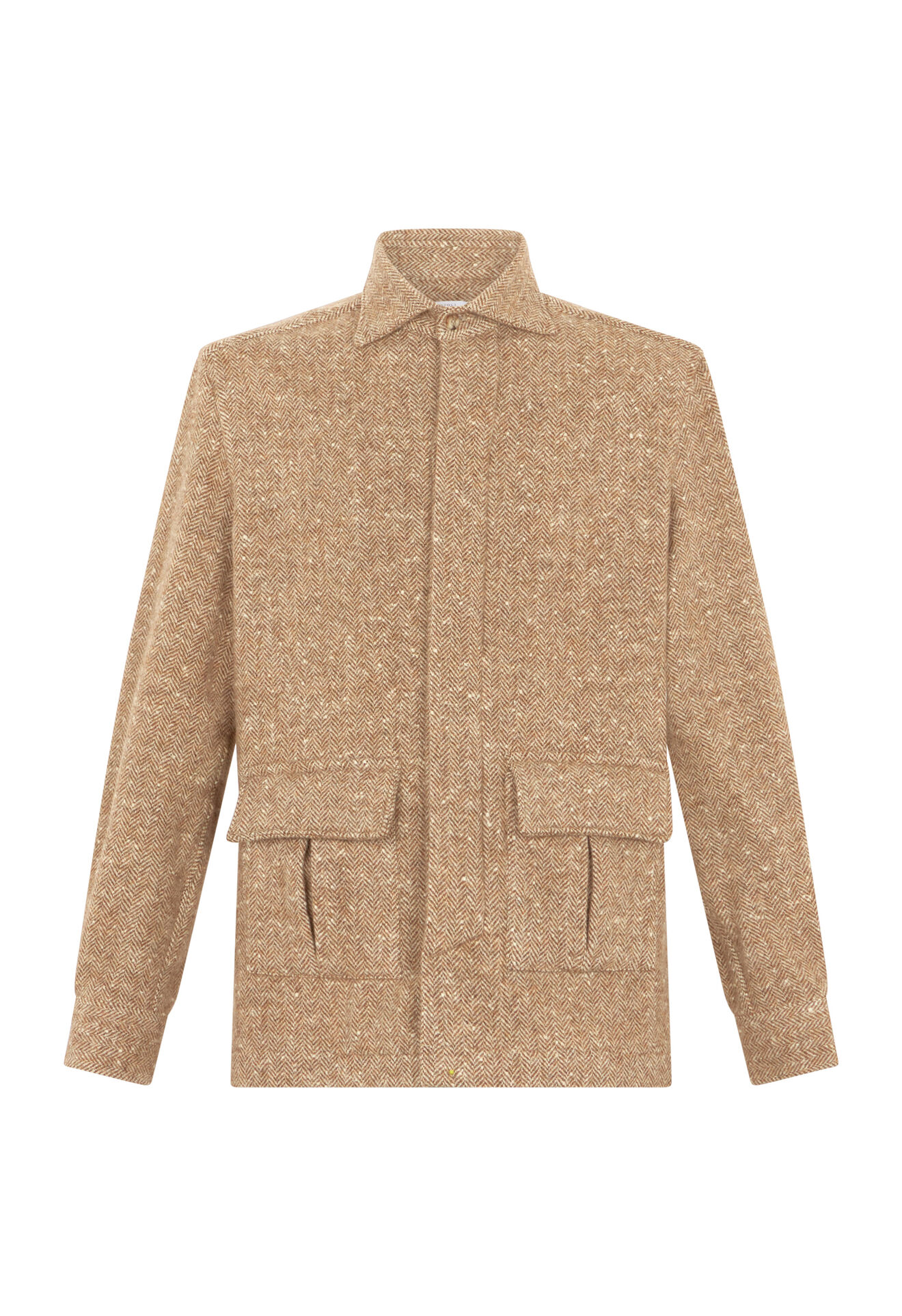 Boglioli Shetland Safari Overshirt Light brown 62100WFB5023001090330