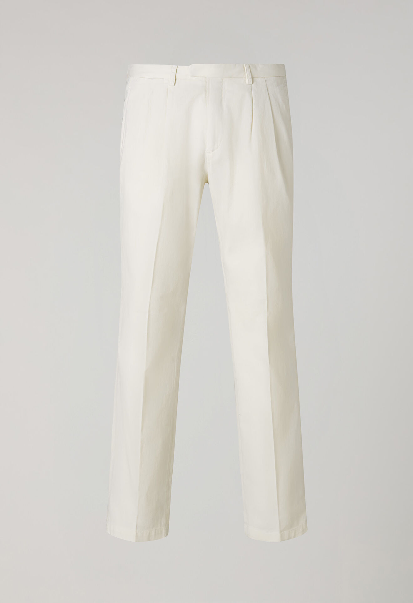 Boglioli Garment Dyed stretch Cotton Napoli Trousers Ice 89952QSB6754001080811