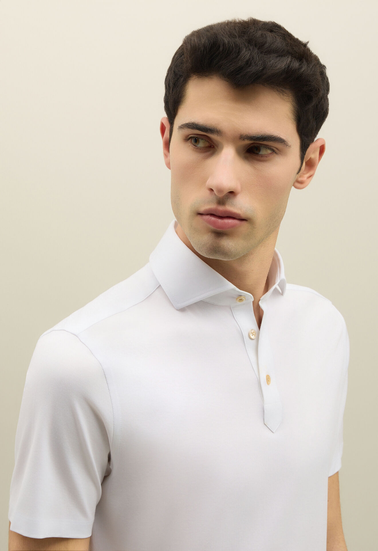 Boglioli Cotton Jersey short-sleeve Polo White 91574SB5861001080101