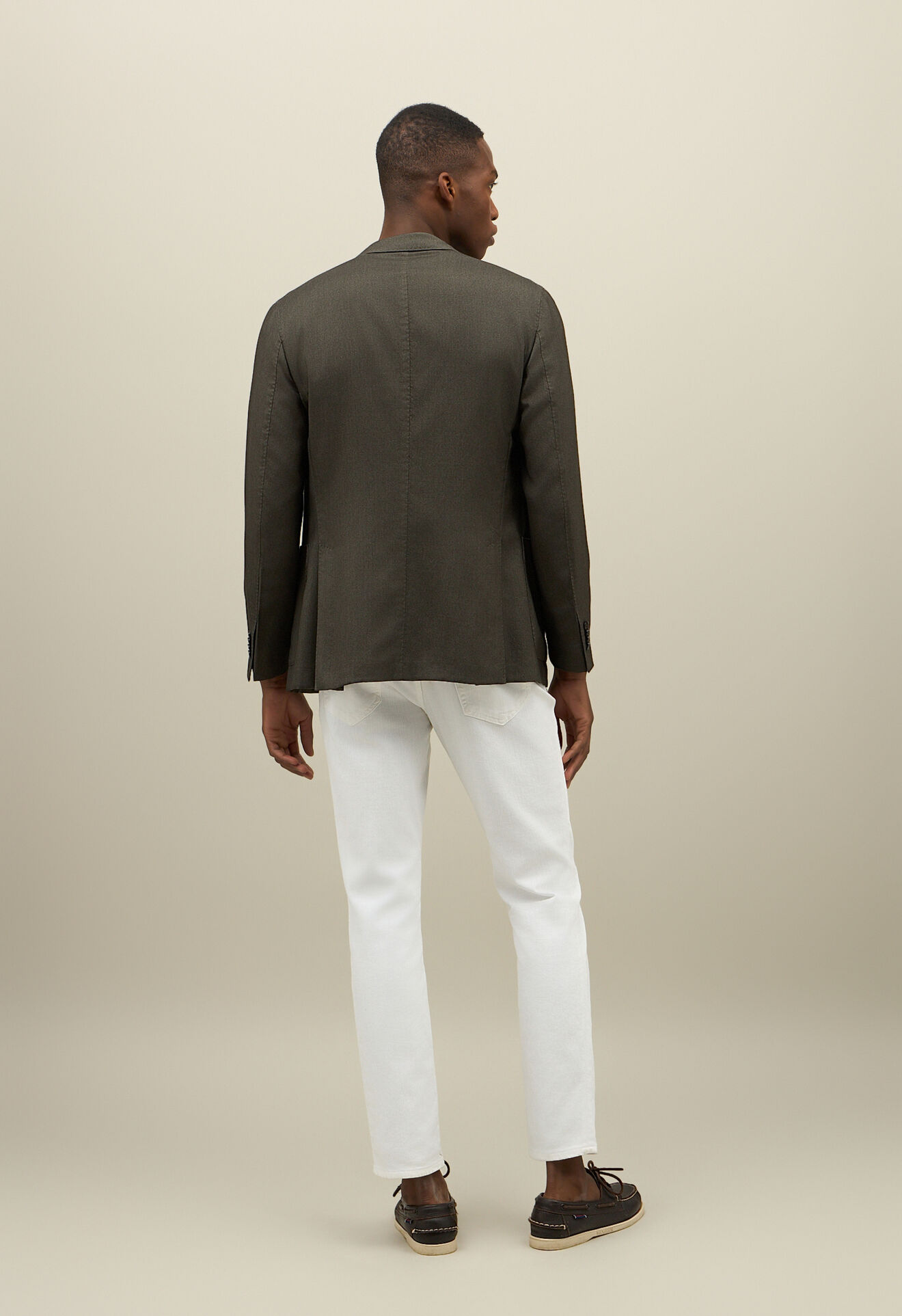 Boglioli Stückgefärbte K-Jacket aus Kaschmir-Seide Grün N1302JSA001700150R0585