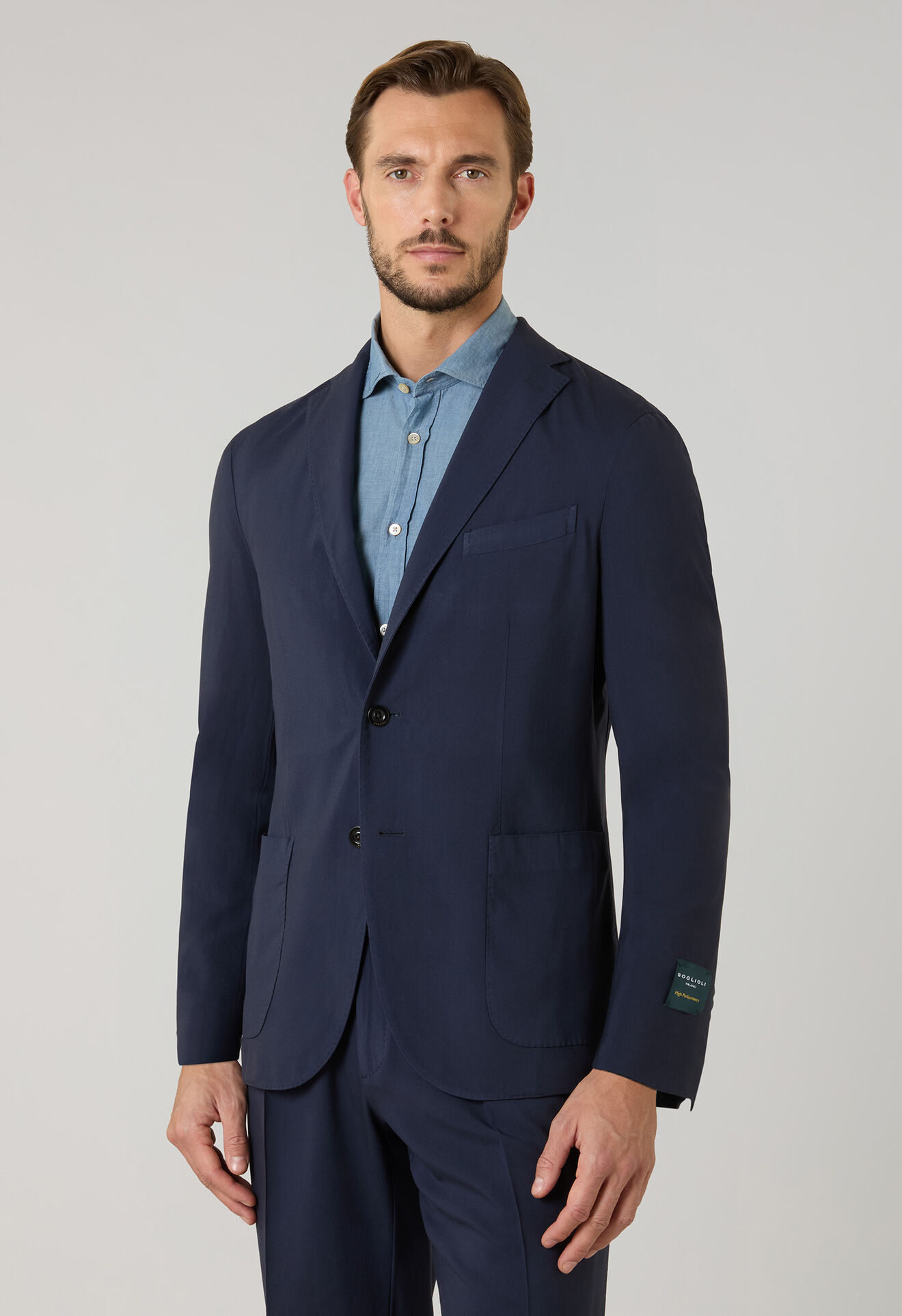 Boglioli High Performance Wool K-Suit Blue N13H2JSB3448001386R0784