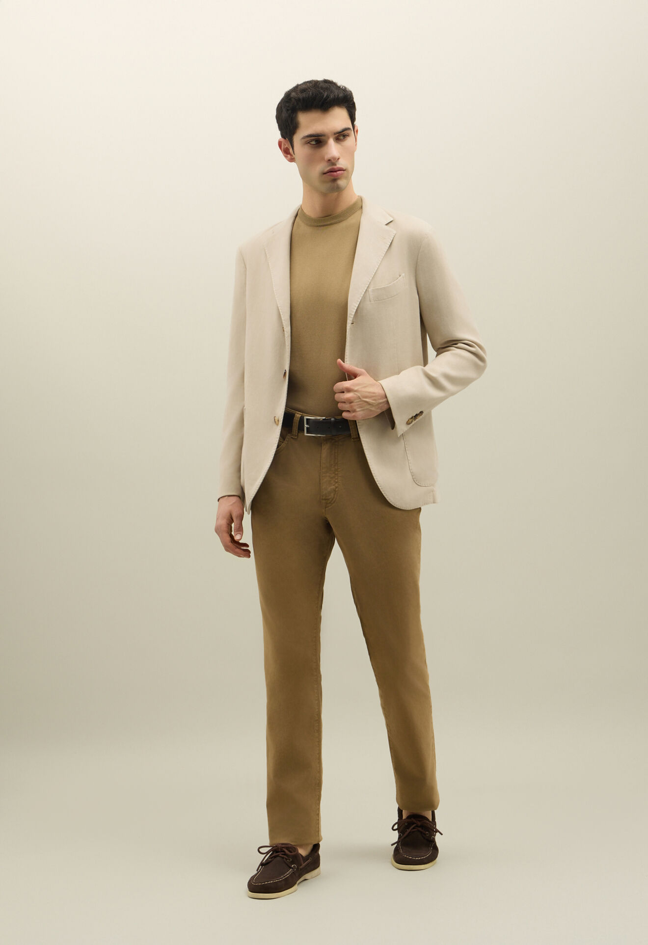 Boglioli Blended soft Cotton Dover Jacket Warm white X2902QSB440700123R0215