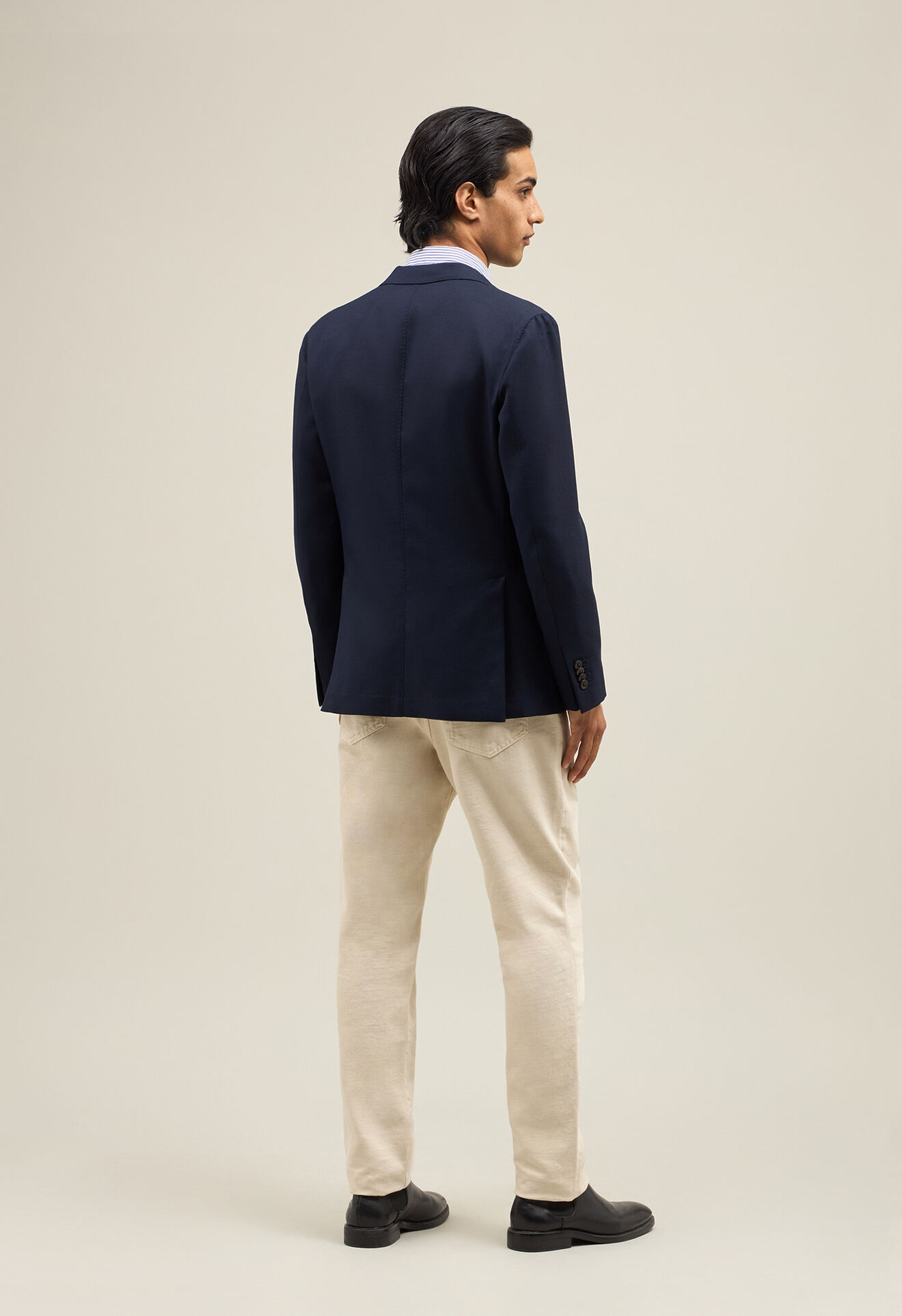 Boglioli Light Wool Hopsack K-Jacket Dark Blue N1302ESA053400150R0780