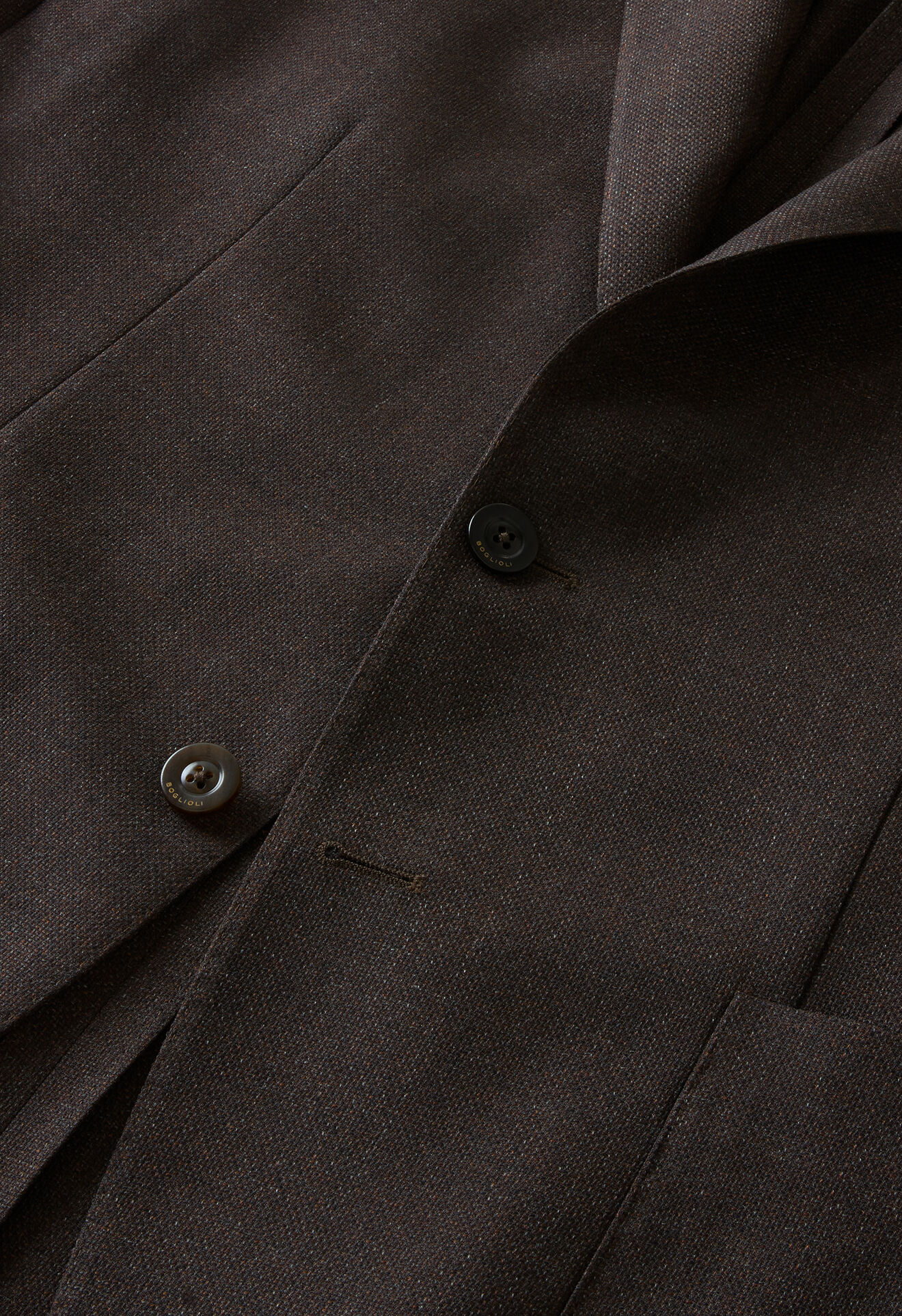 Boglioli Light Wool honeycomb K-Jacket Brown N5202ESA053400150R0480