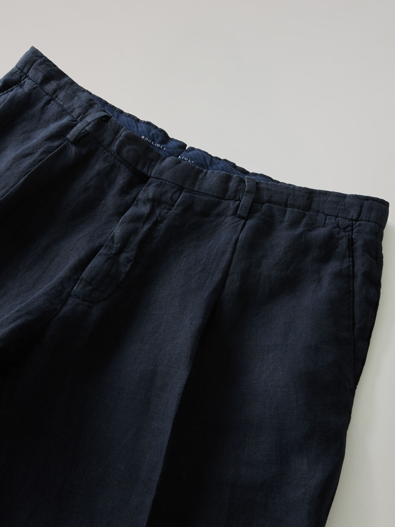 Boglioli Garment Dyed Linen K-Suit Blue N63H2QSA0426001506R0784