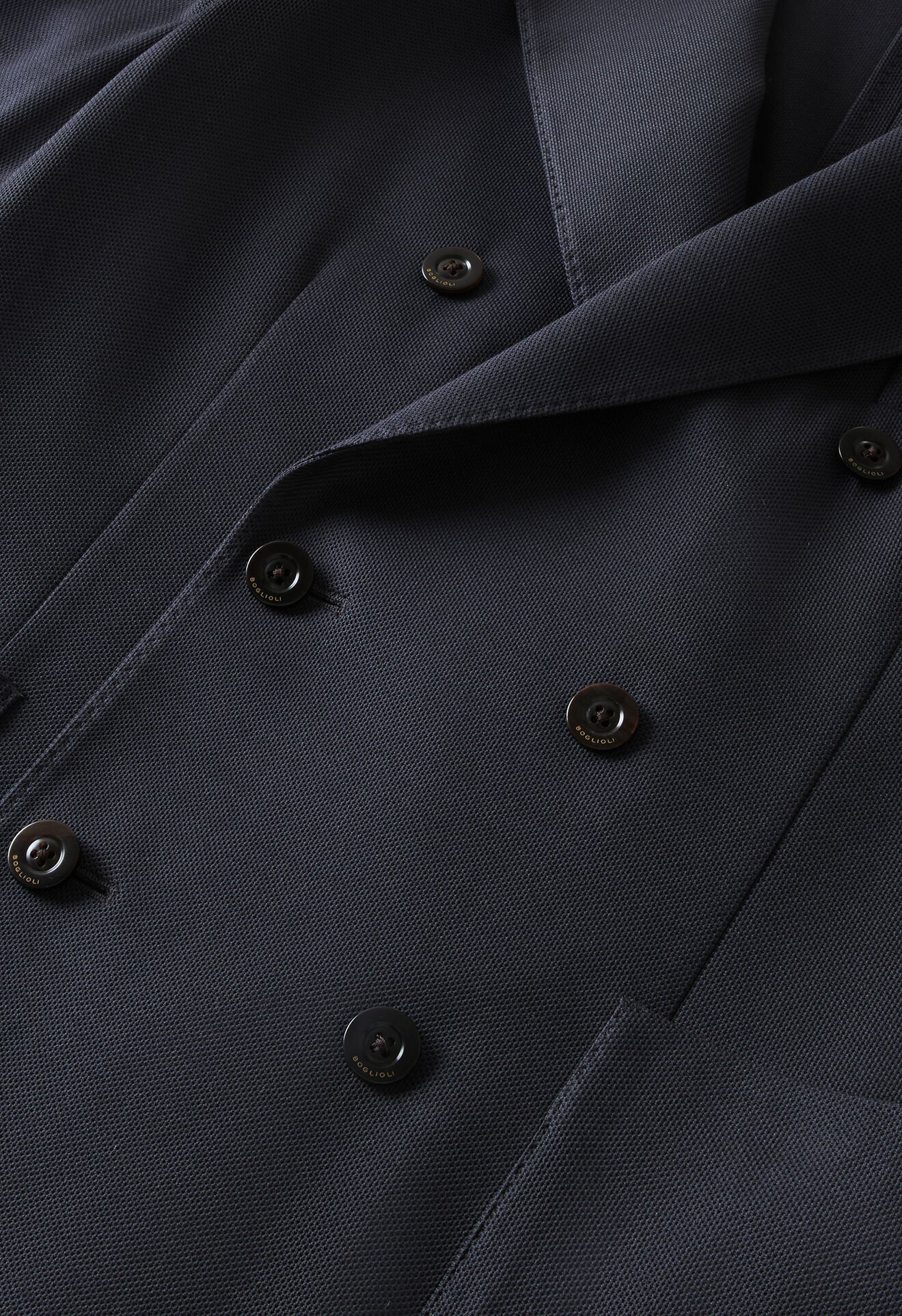 Boglioli Veste Dover crois&eacute;e en jersey de coton Gris X4302ESB502400123R0860