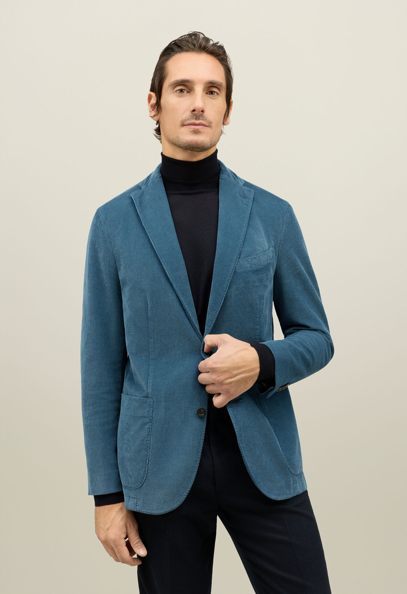 Boglioli Baby Corduroy K-Jacket Light blue N1302QFA075000150R0682