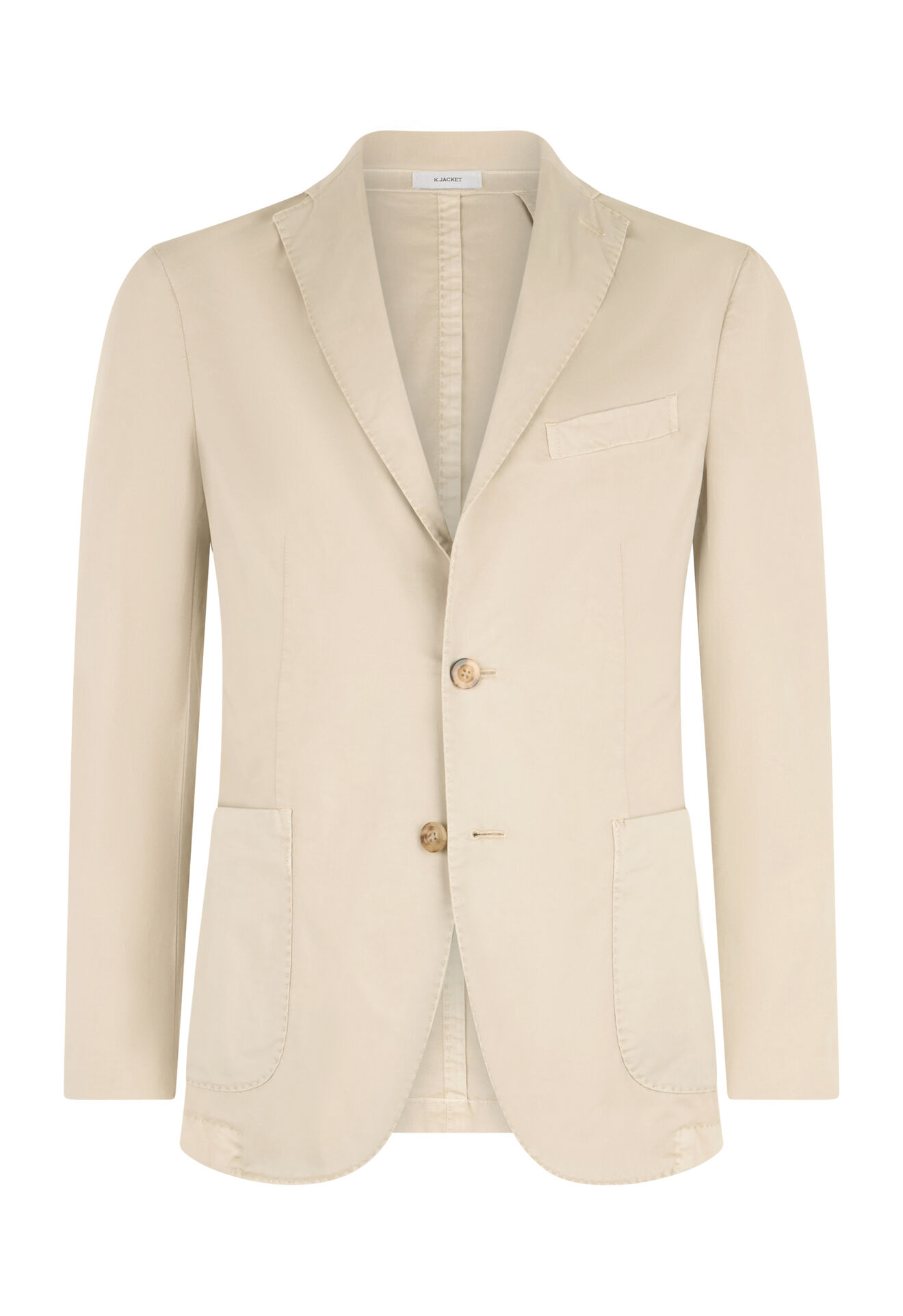 Boglioli Garment Dyed Cotton K-Jacket Beige N1302QSB542400150R0215